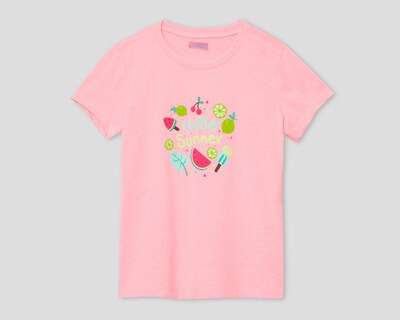 Foto 1 | Playera Girls Attitude Manga Corta Estampada para Niña