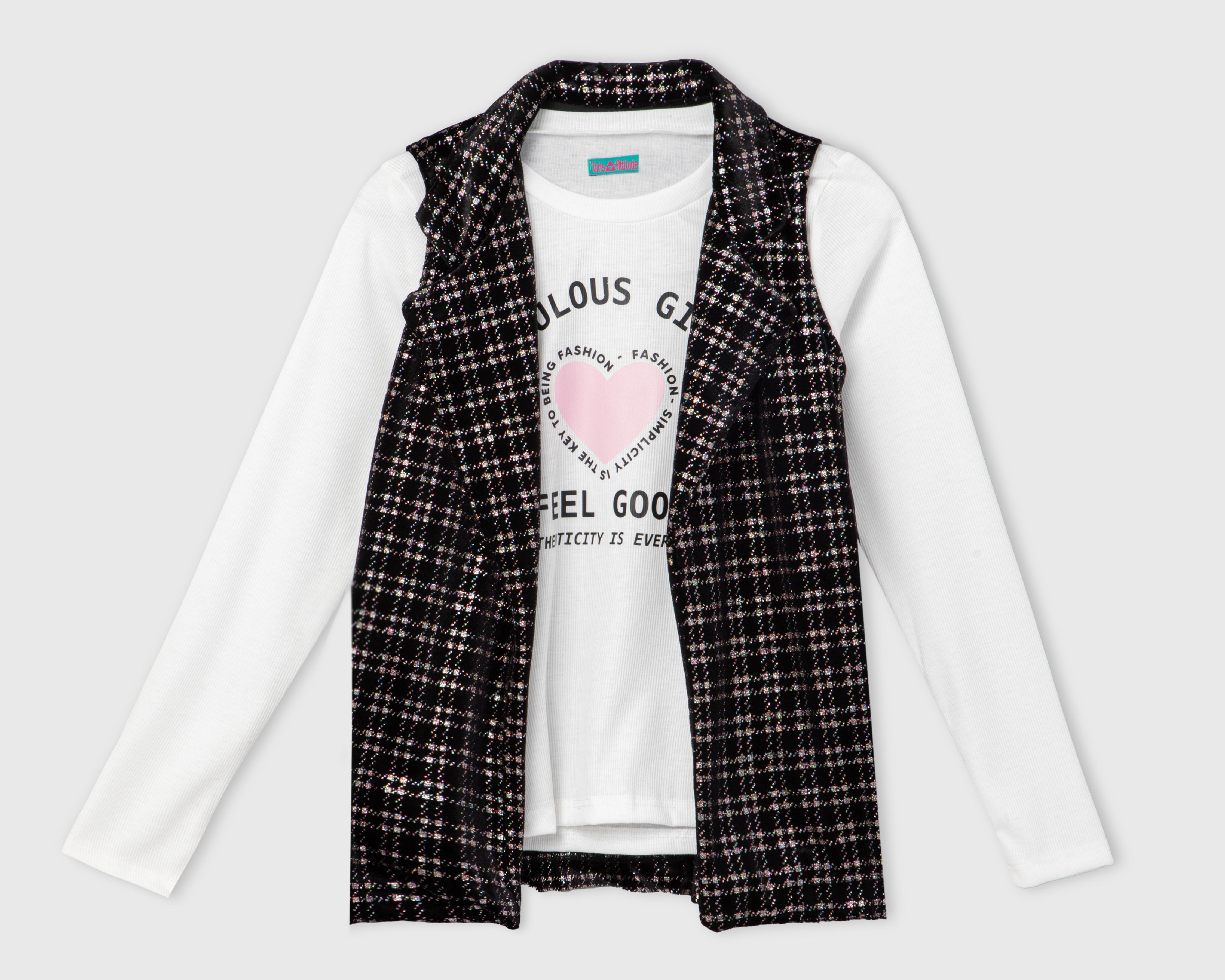 Playera y Chaleco Girls Attitude para Niña $249