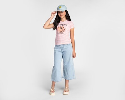 Foto 3 | Playera Girls Attitude Manga Corta Estampada para Niña