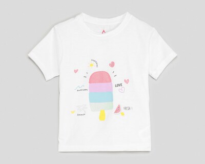 Foto 1 | Playera Girls Attitude Manga Corta Estampada para Niña