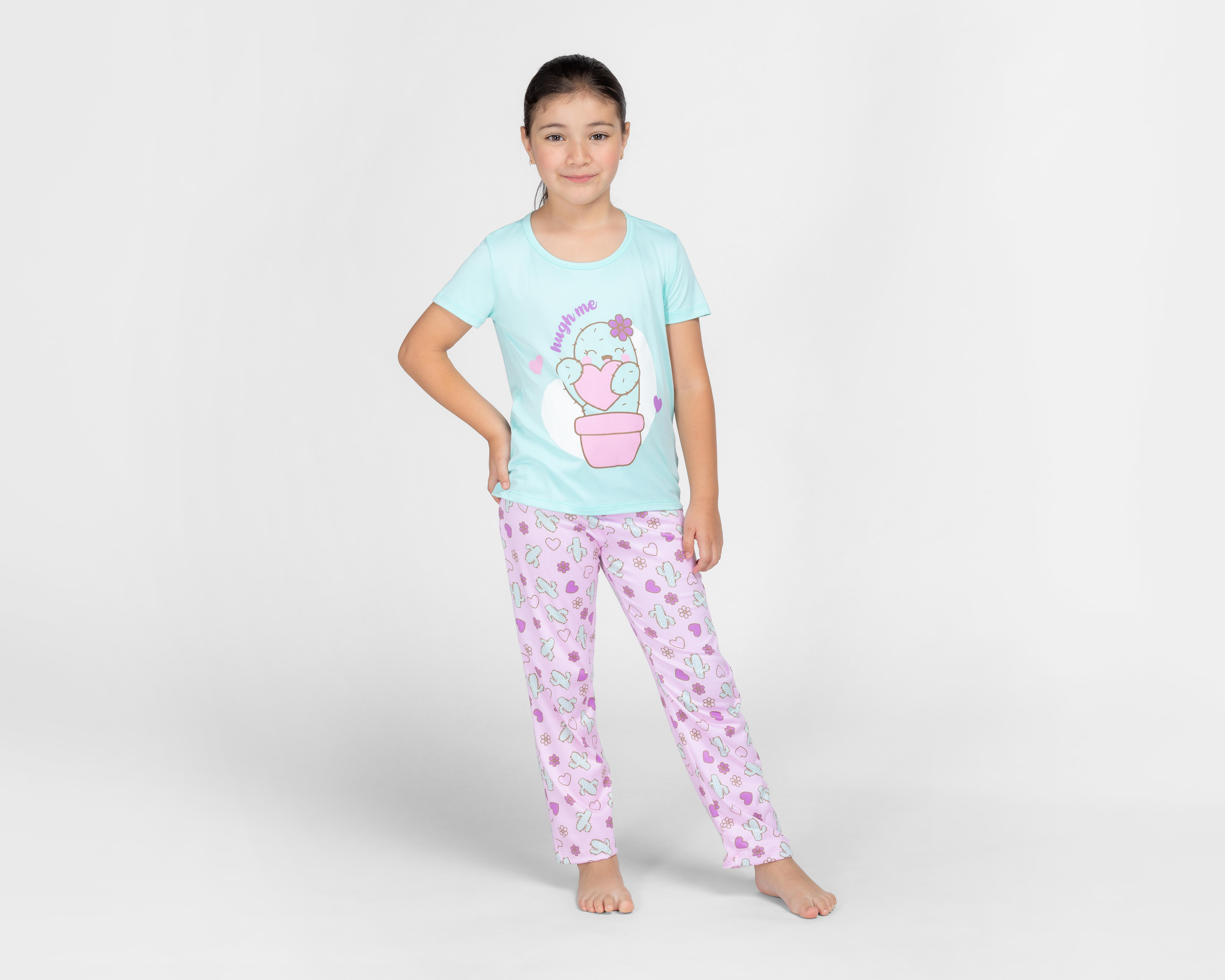 Pijama Activa Print de Cactus para Niña