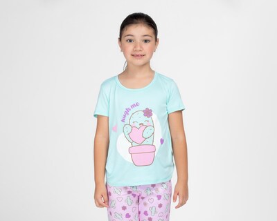 Foto 3 | Pijama para Niña Print de Cactus Activa