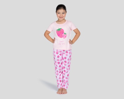 Foto 1 | Pijama para Niña Print de Fresas Activa