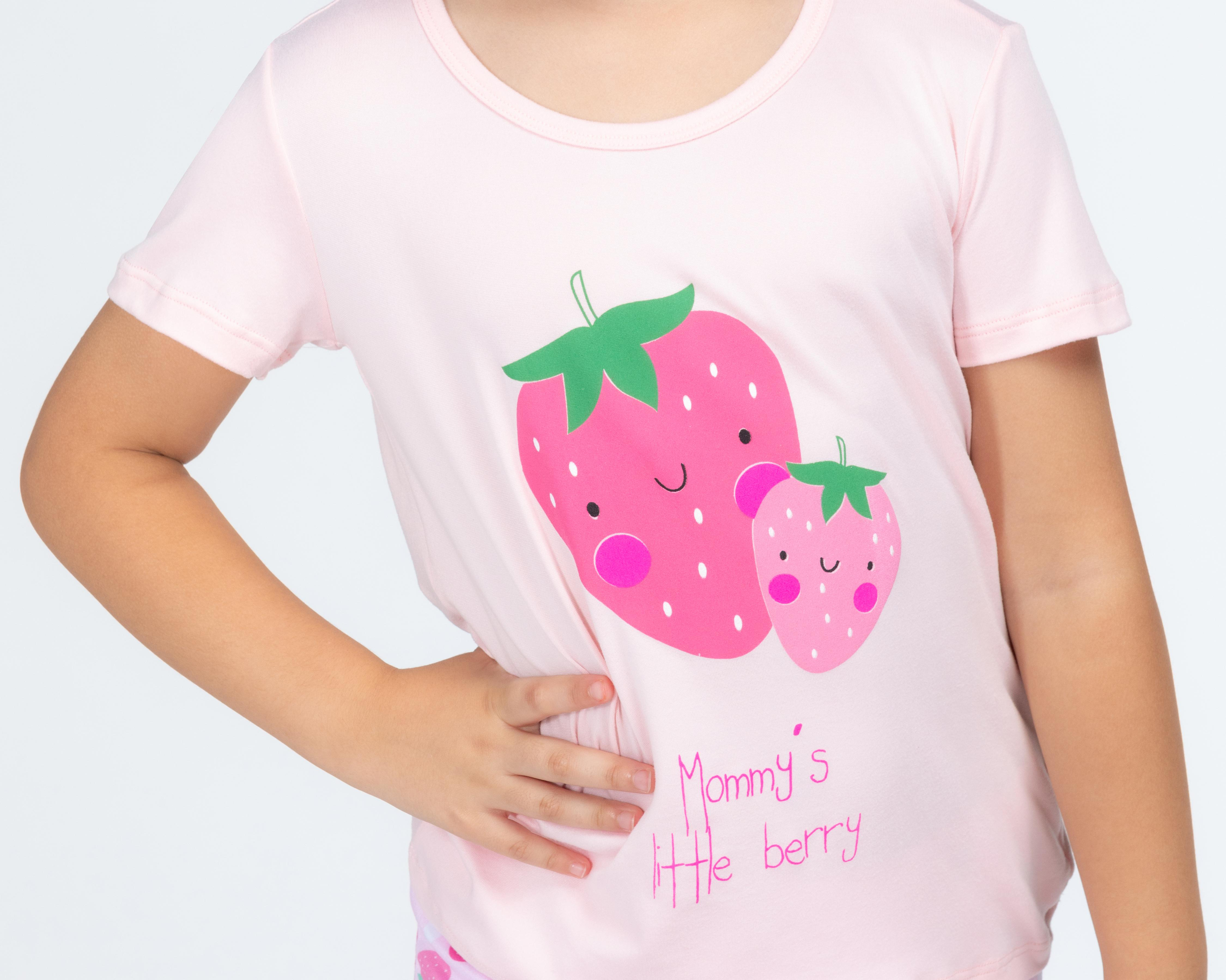 Foto 4 pulgar | Pijama Activa Print de Fresas para Niña