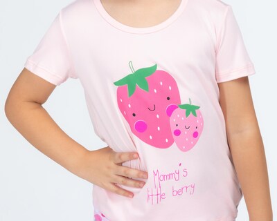 Foto 3 | Pijama para Niña Print de Fresas Activa