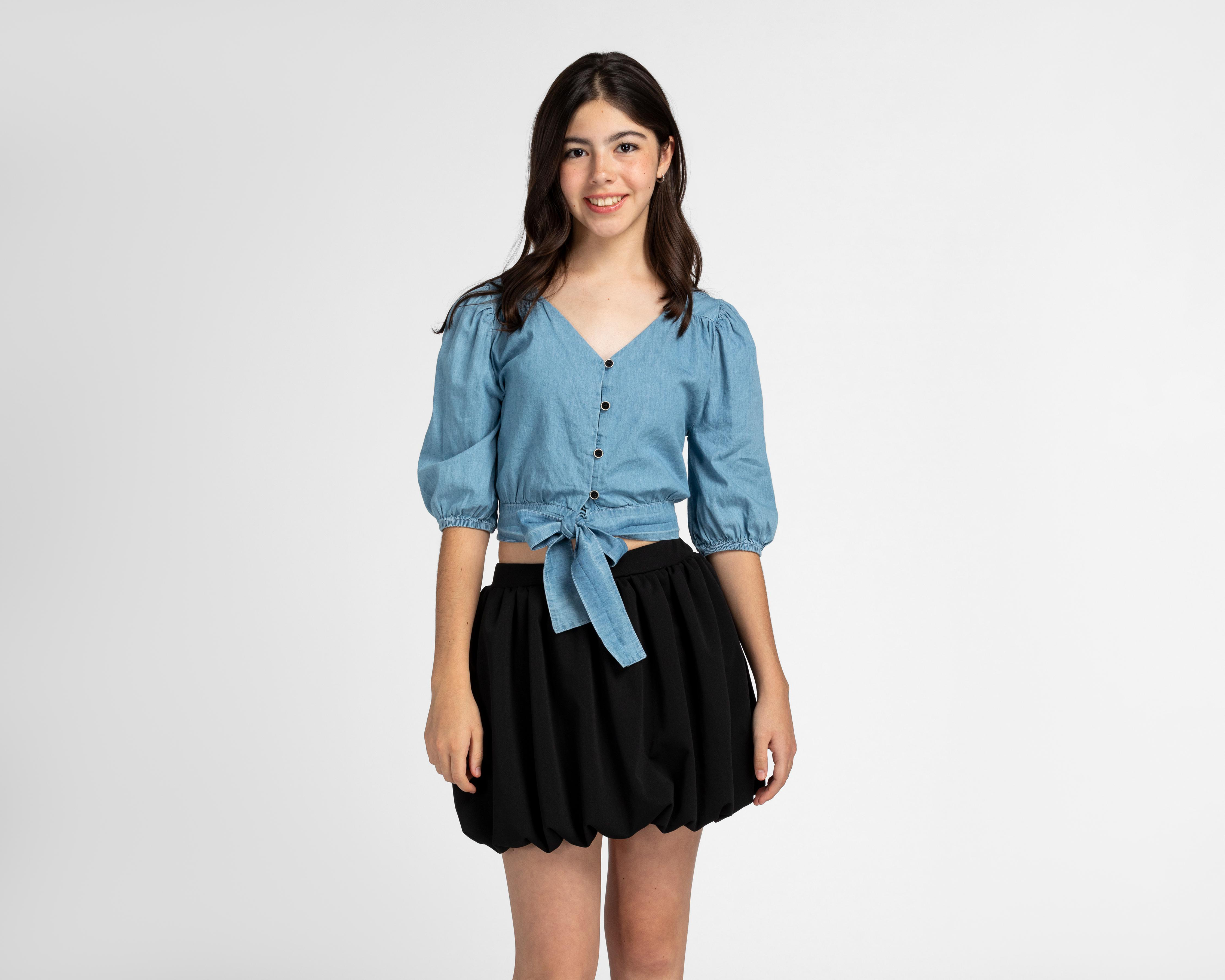Foto 2 pulgar | Conjunto de Blusa y Falda Refill para Niña