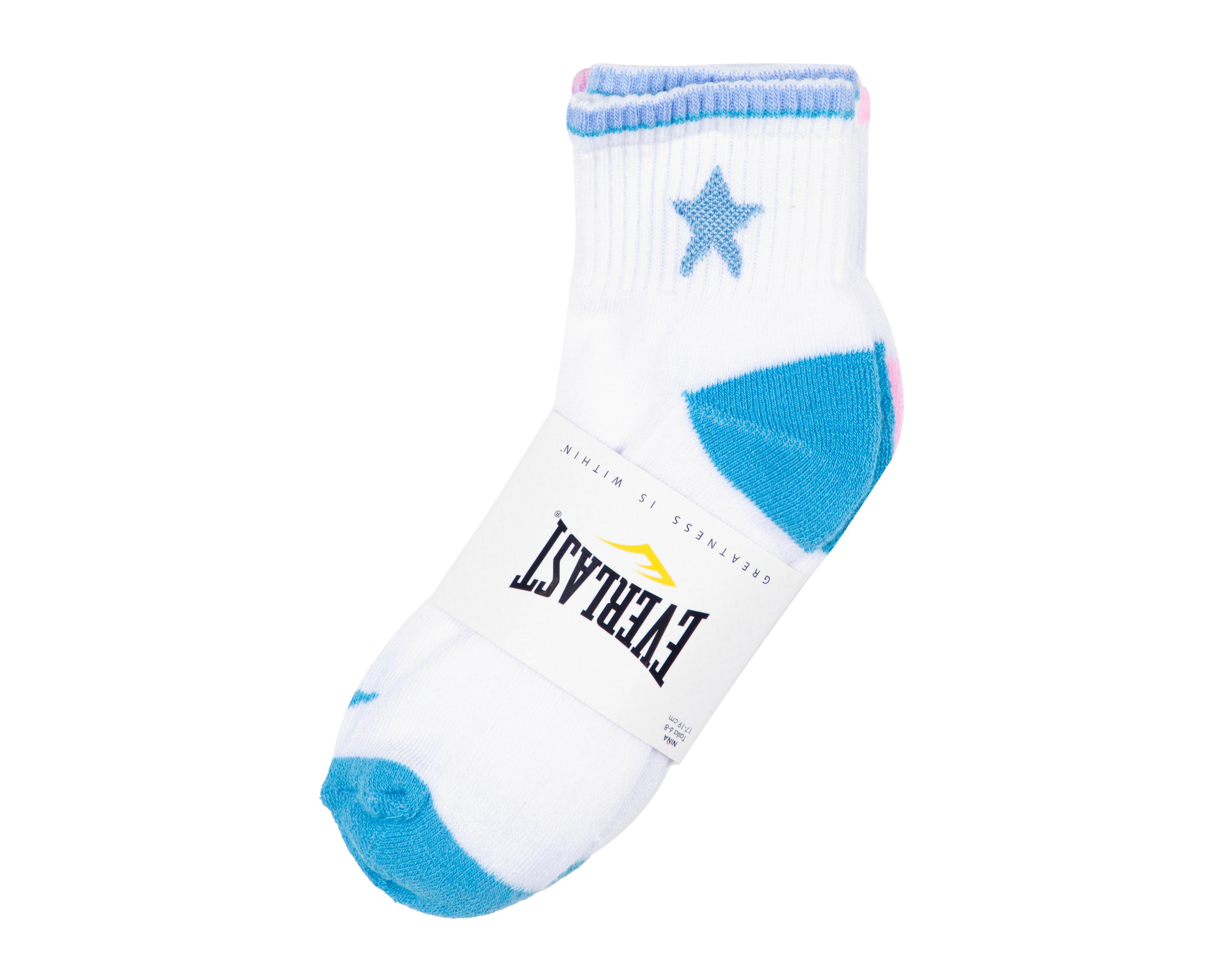 Foto 4 pulgar | Calcetas Deportivas Everlast para Niña 3 Pares