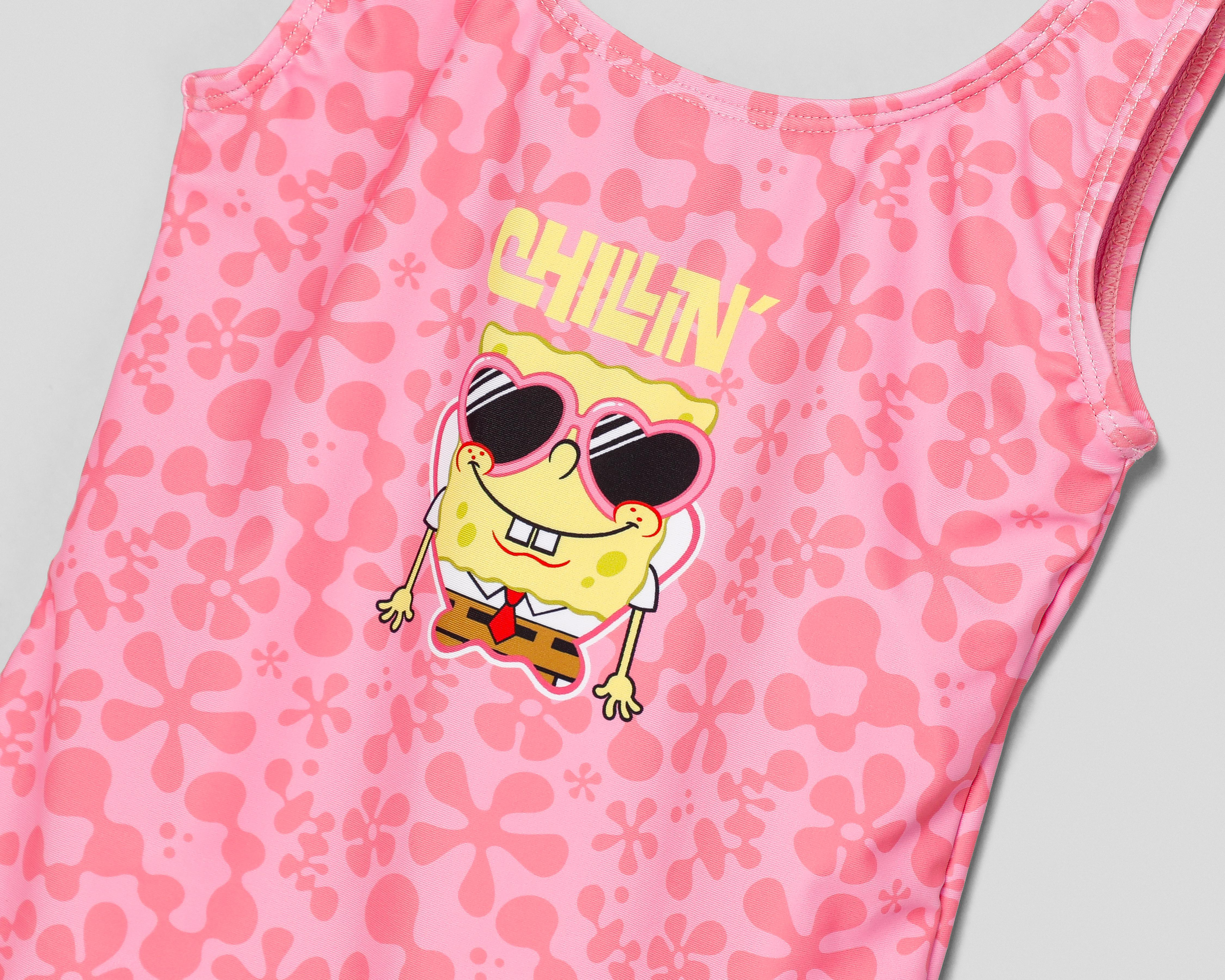 Foto 4 pulgar | Traje de Baño Bob Esponja para Niña
