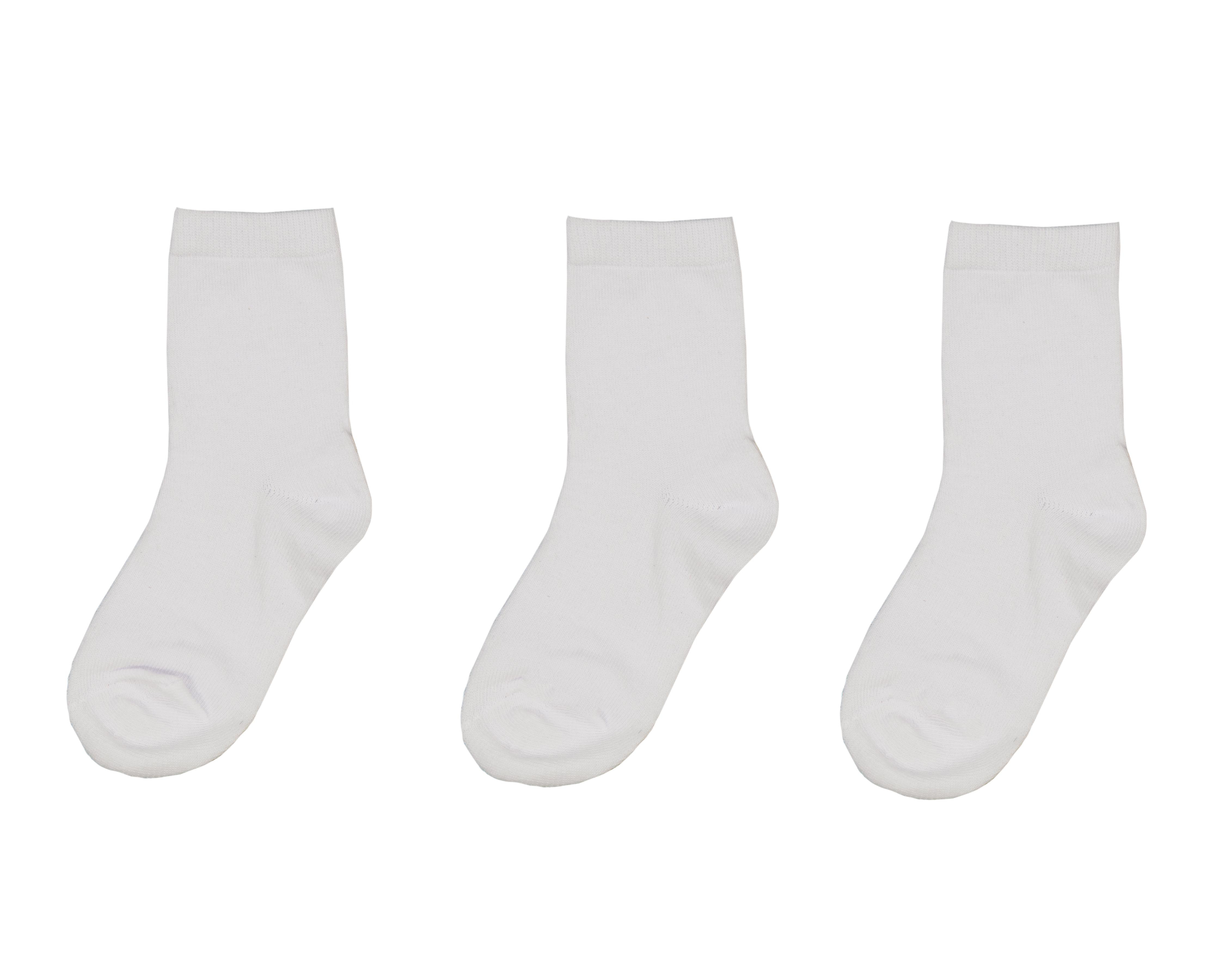 Calcetas Escolares Grafito para Niña 3 Pares $59