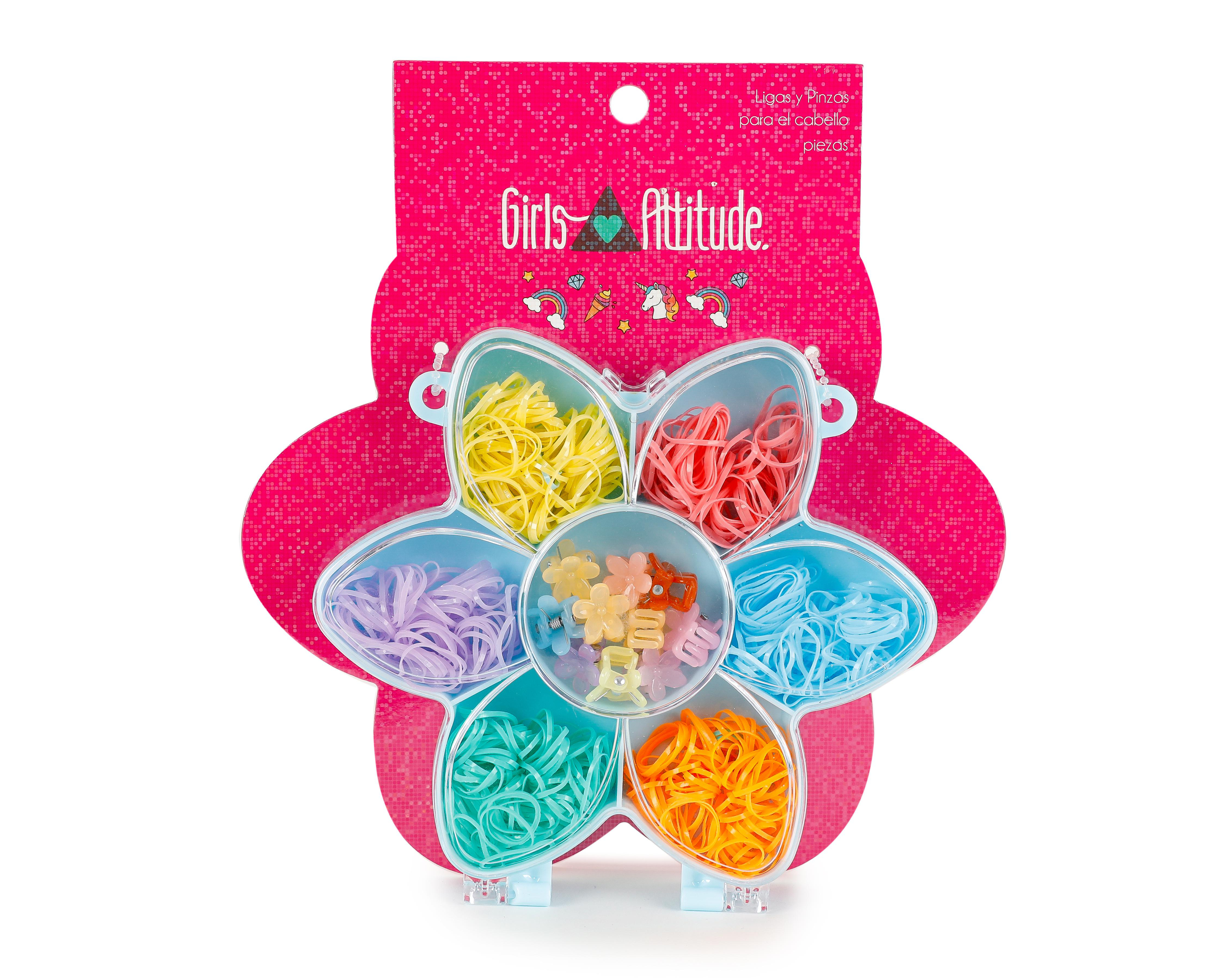 Foto 2 pulgar | Ligas y Broches para Cabello Girls Attitude