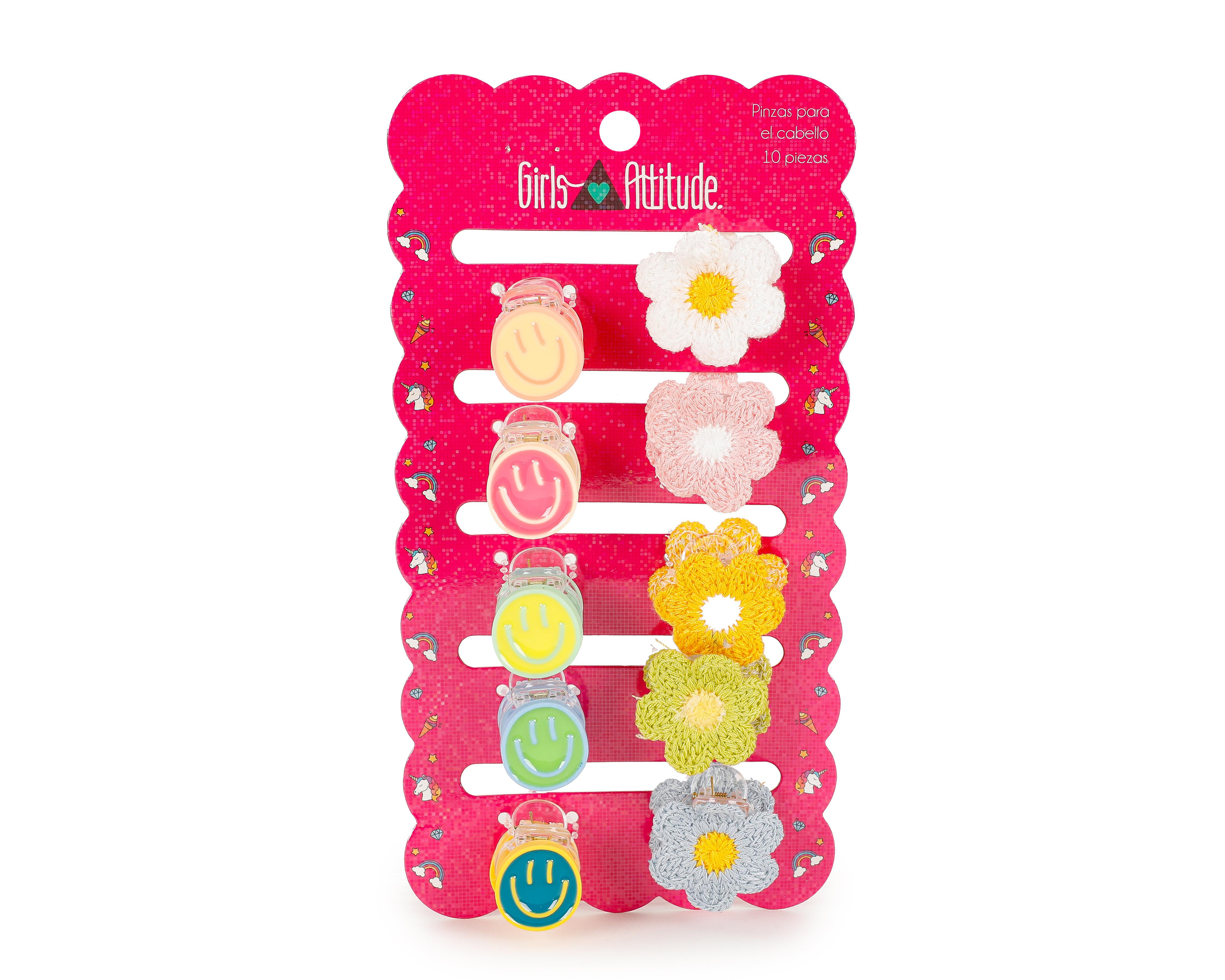 Foto 2 pulgar | Broches para Cabello Girls Attitude 10 Piezas