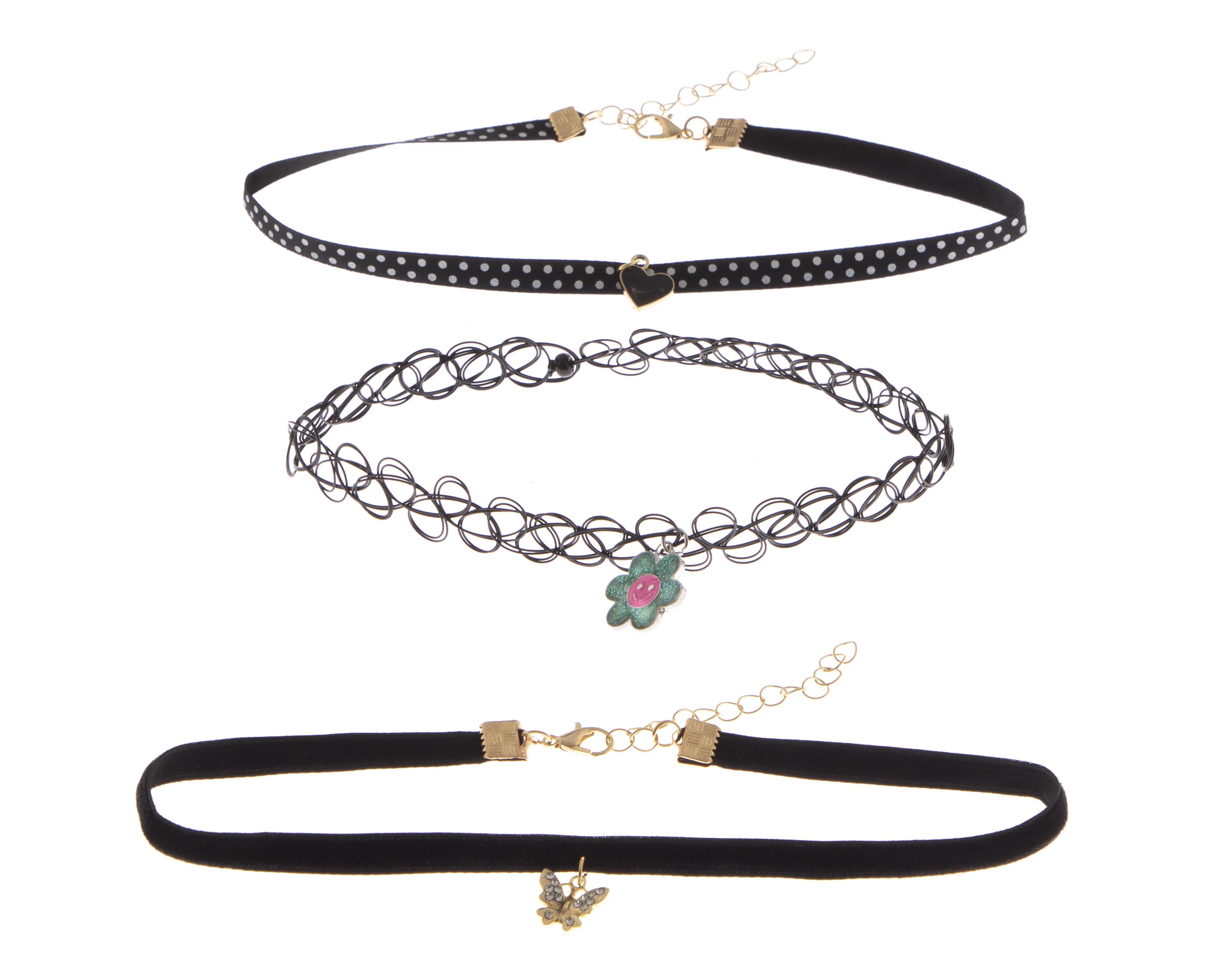 Foto 3 pulgar | Collar tipo Choker 18 Forever 3 Piezas