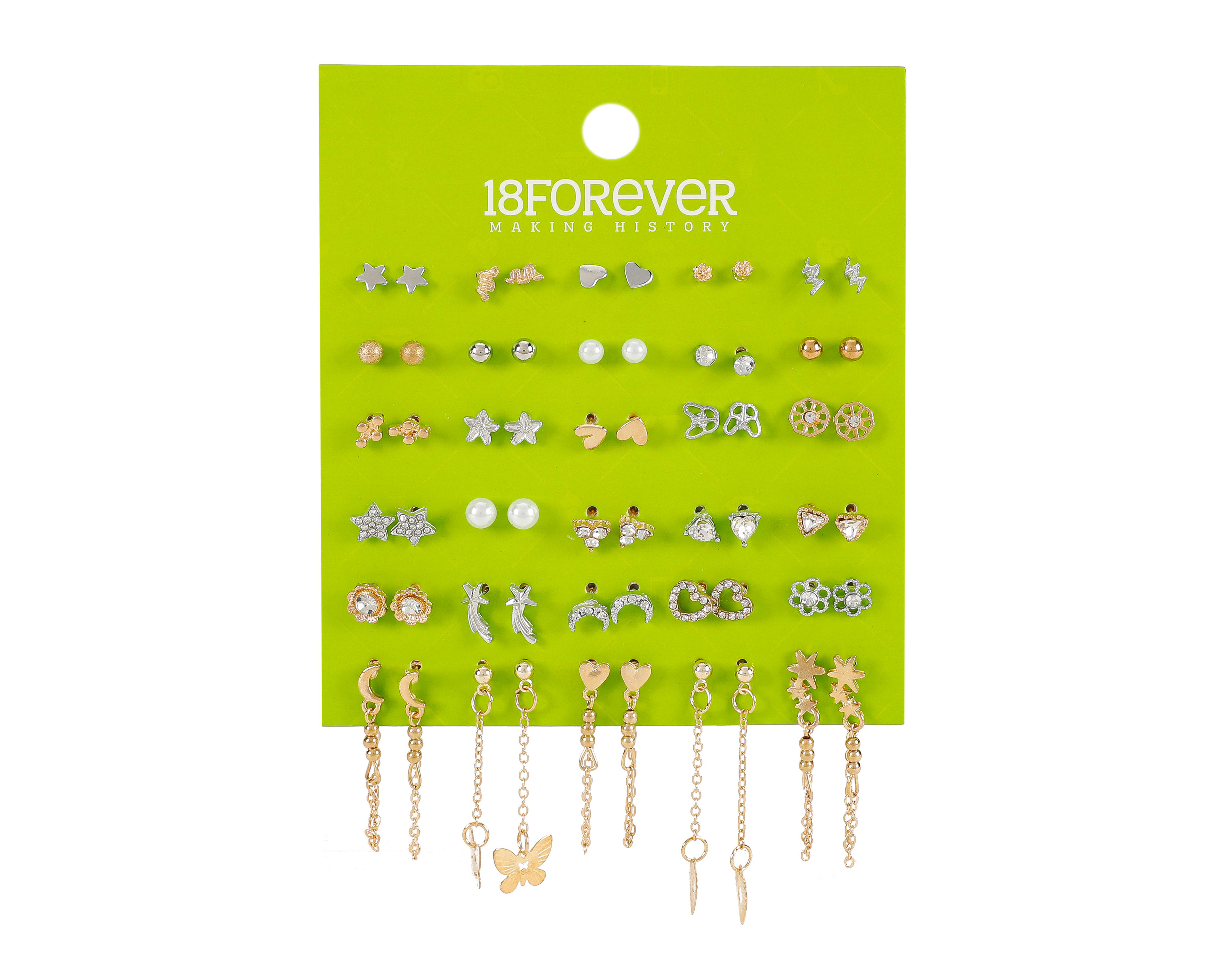 Foto 2 pulgar | Aretes 18 Forever 30 Pares