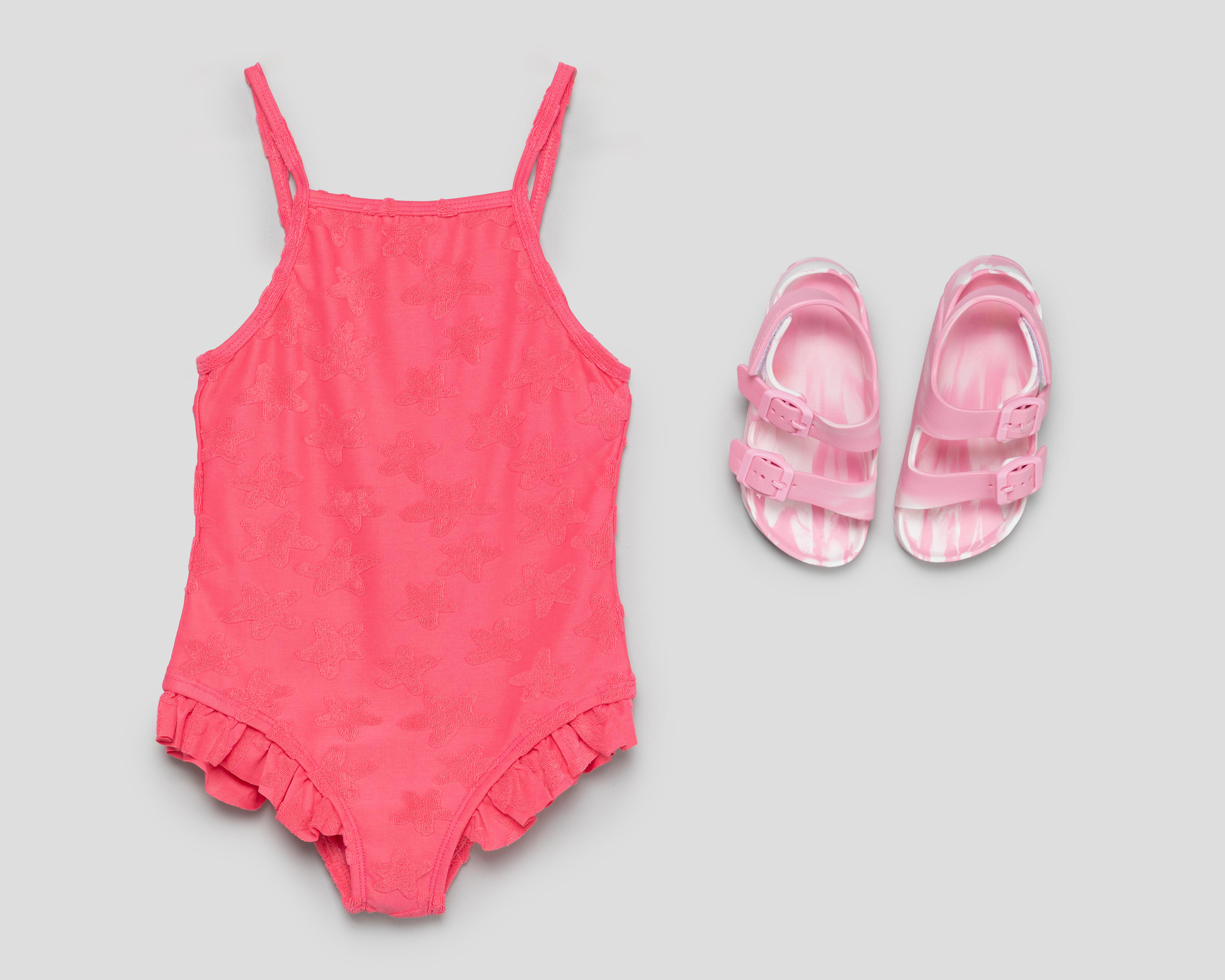 Foto 2 pulgar | Traje de Baño Rio Beach Rosa para Niña