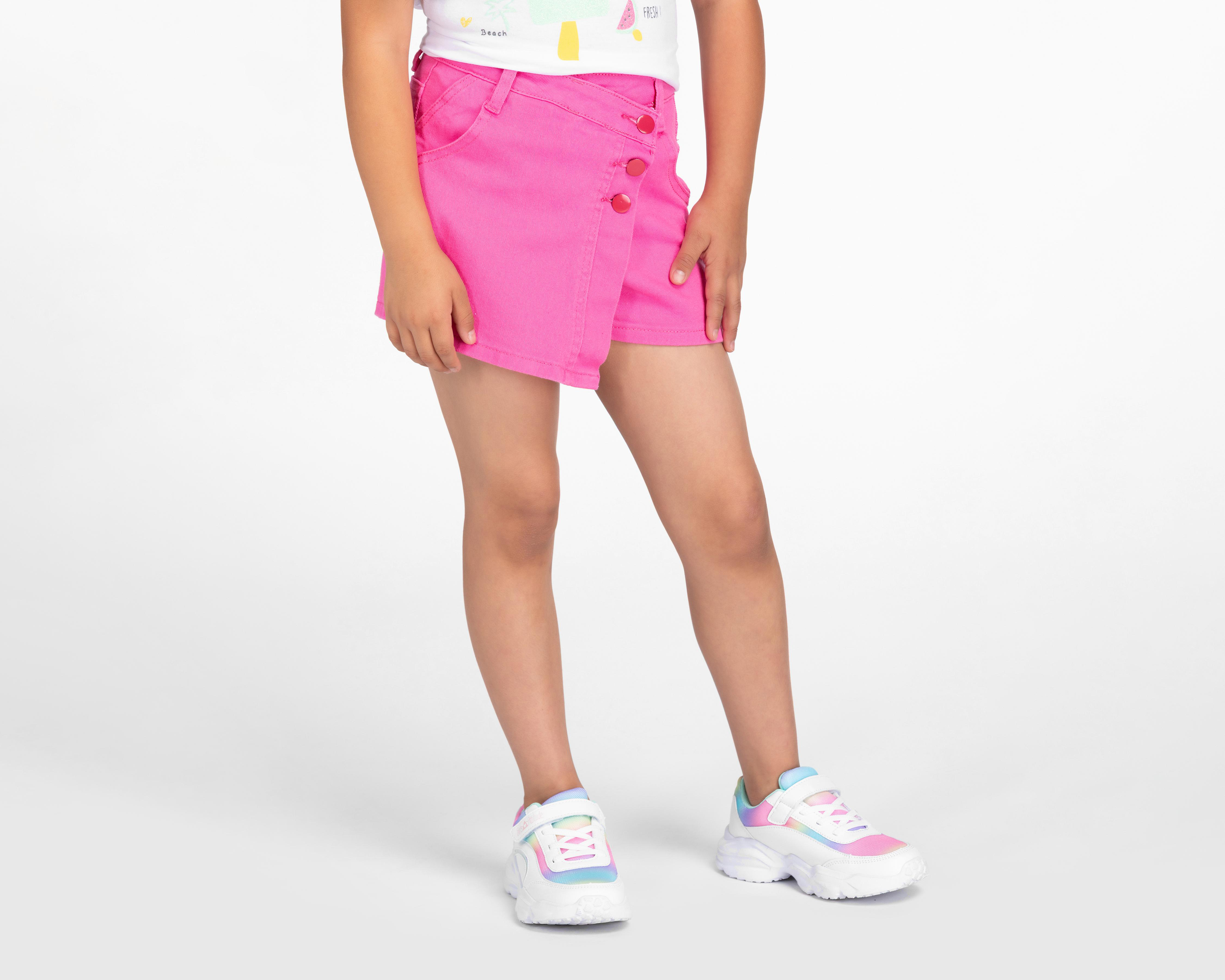 Short Falda Girls Attitude con Botones para Niña