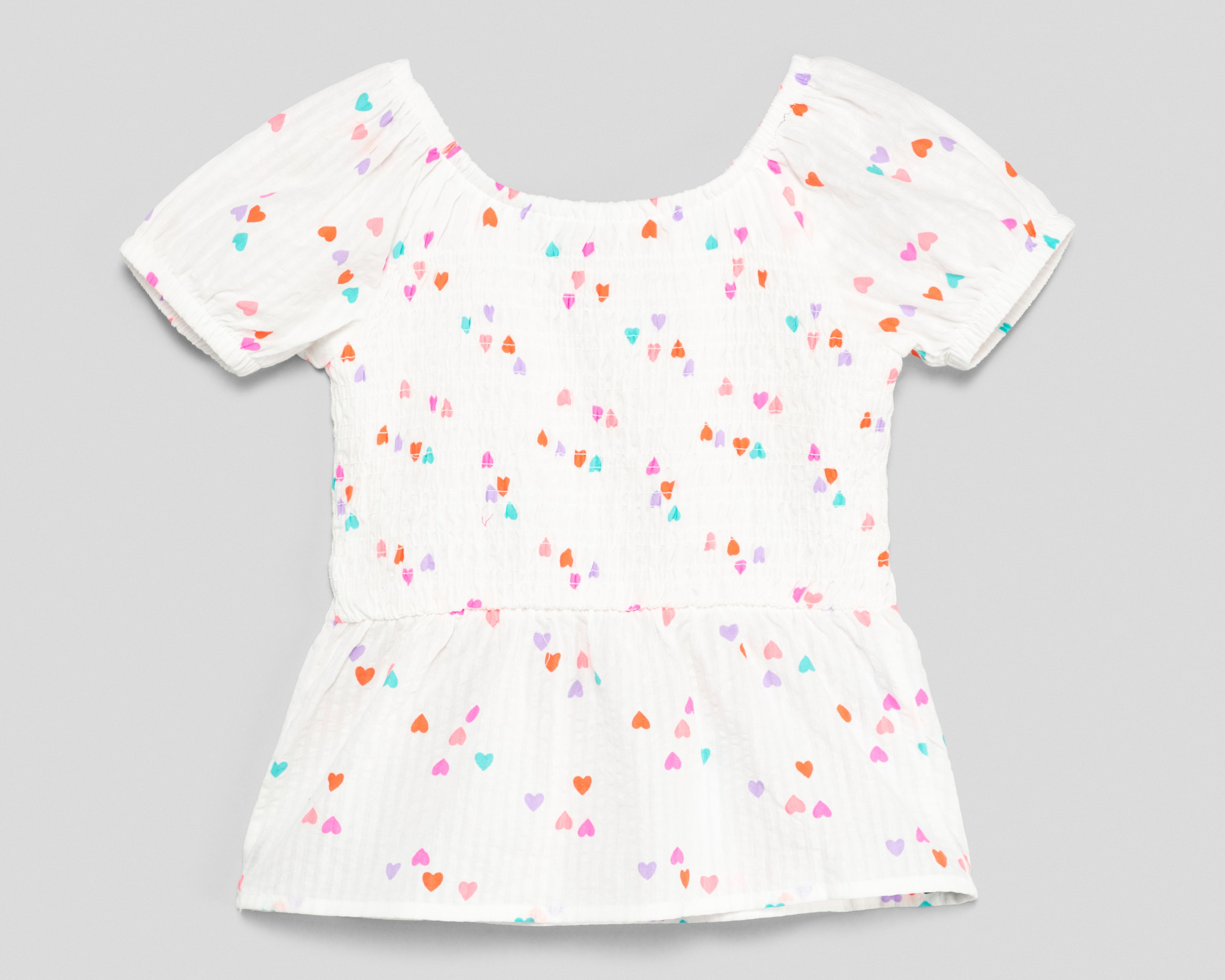 Blusa Girls Attitude Manga Corta Estampado para Niña