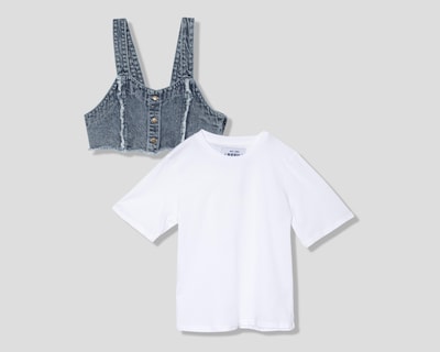 Foto 1 | Playera y Crop Top Refill Juvenil
