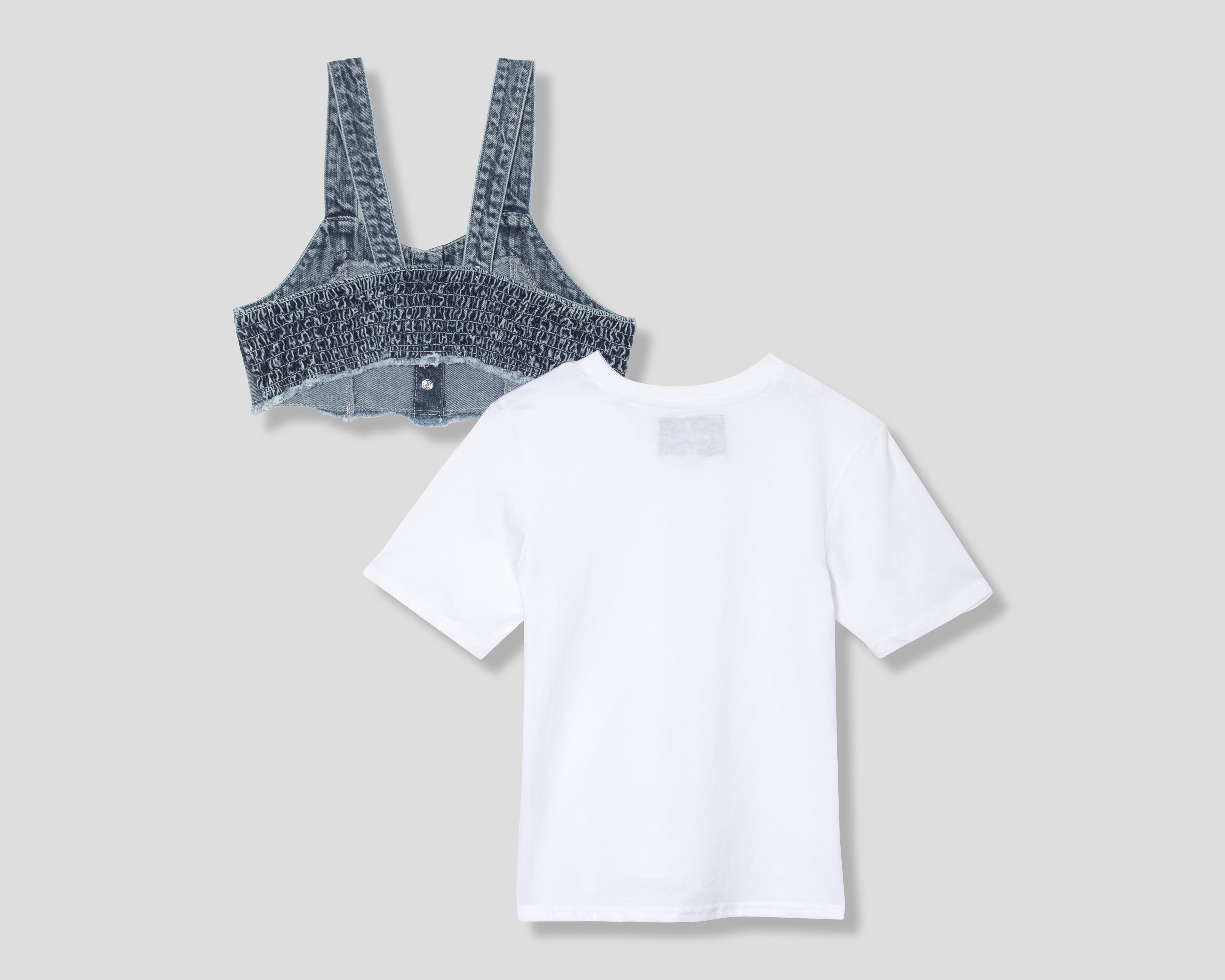 Foto 3 pulgar | Playera y Crop Top Refill Juvenil