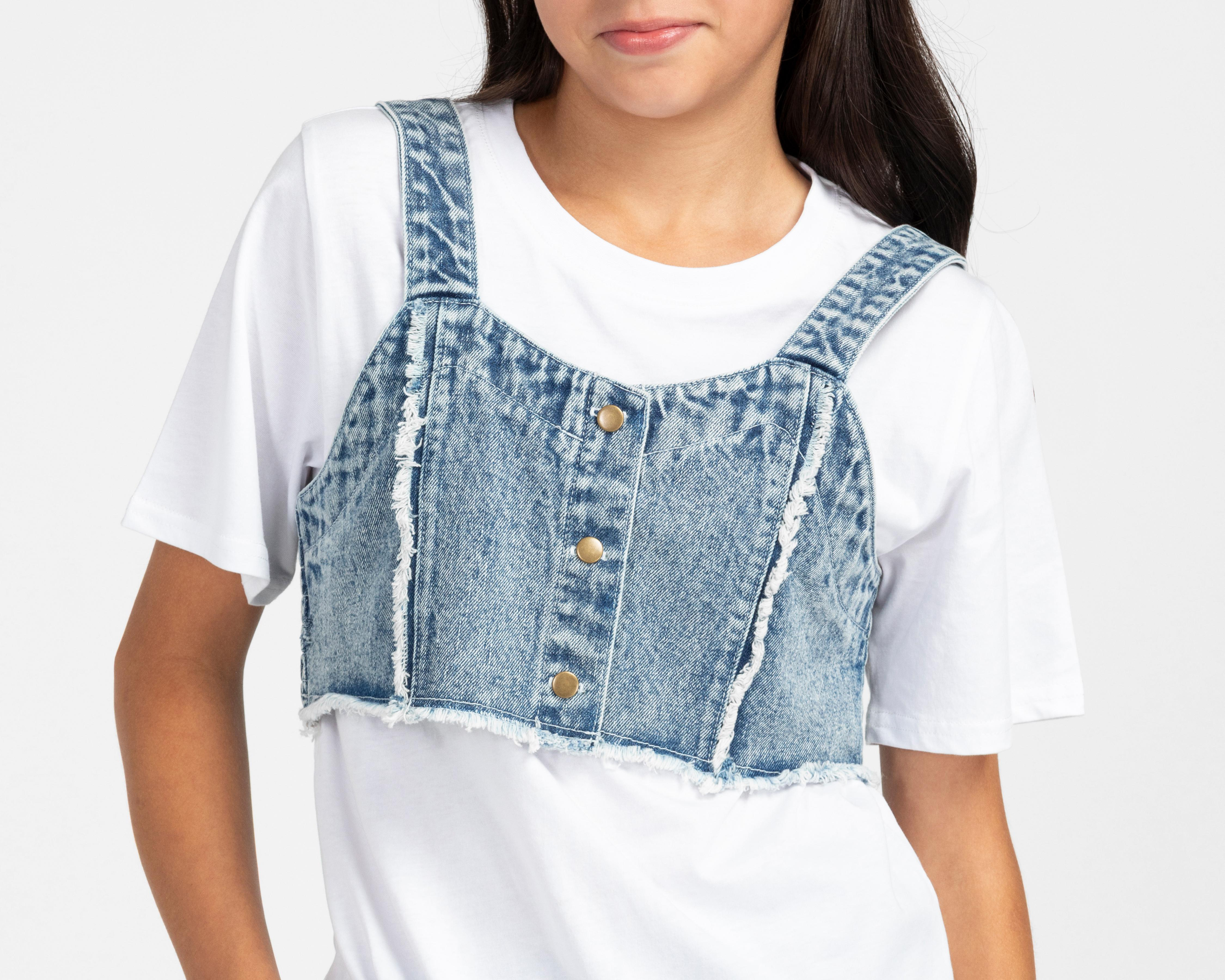 Foto 7 pulgar | Playera y Crop Top Refill Juvenil