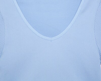 Foto 3 | Blusa de Cuello V Azul Refill para Niña