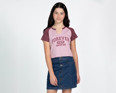 Foto 1 | Playera Refill Manga Corta Estampado para Niña