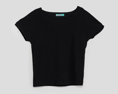 Foto 1 | Playera de Cuello Redondo Negra Girls Attitude para Niña