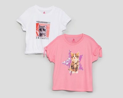 Foto 1 | Playera Girls Attitude para Niña 2 Piezas