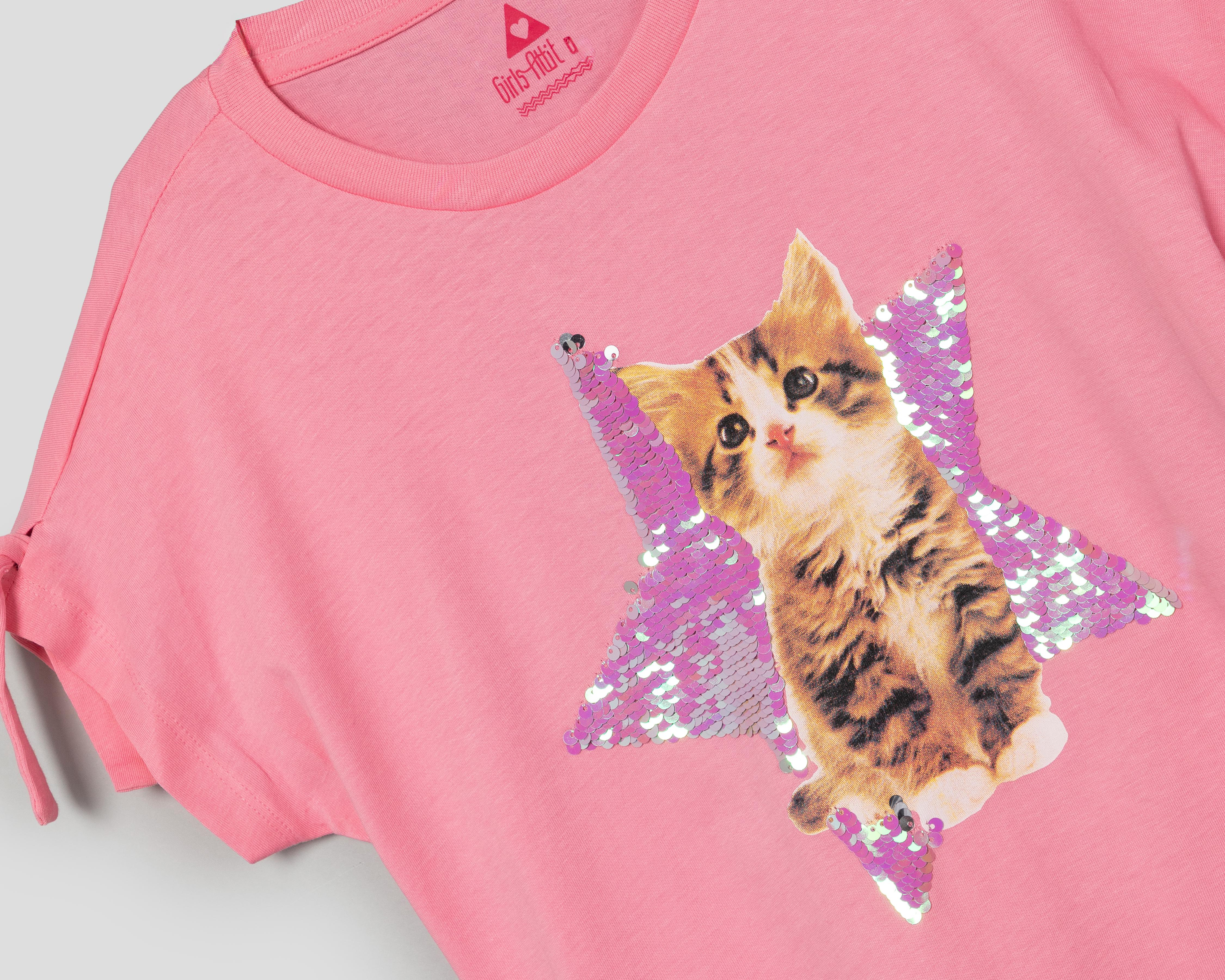 Foto 4 | Playera Girls Attitude para Niña 2 Piezas