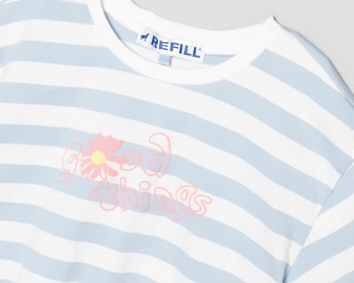 Foto 3 | Playera Refill Manga Corta a Rayas para Niña