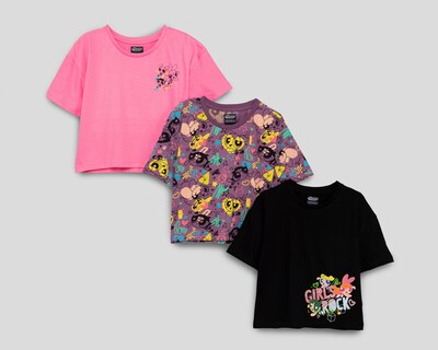 Foto 1 | Playera Las Chicas Superpoderosas para Niña 3 Piezas