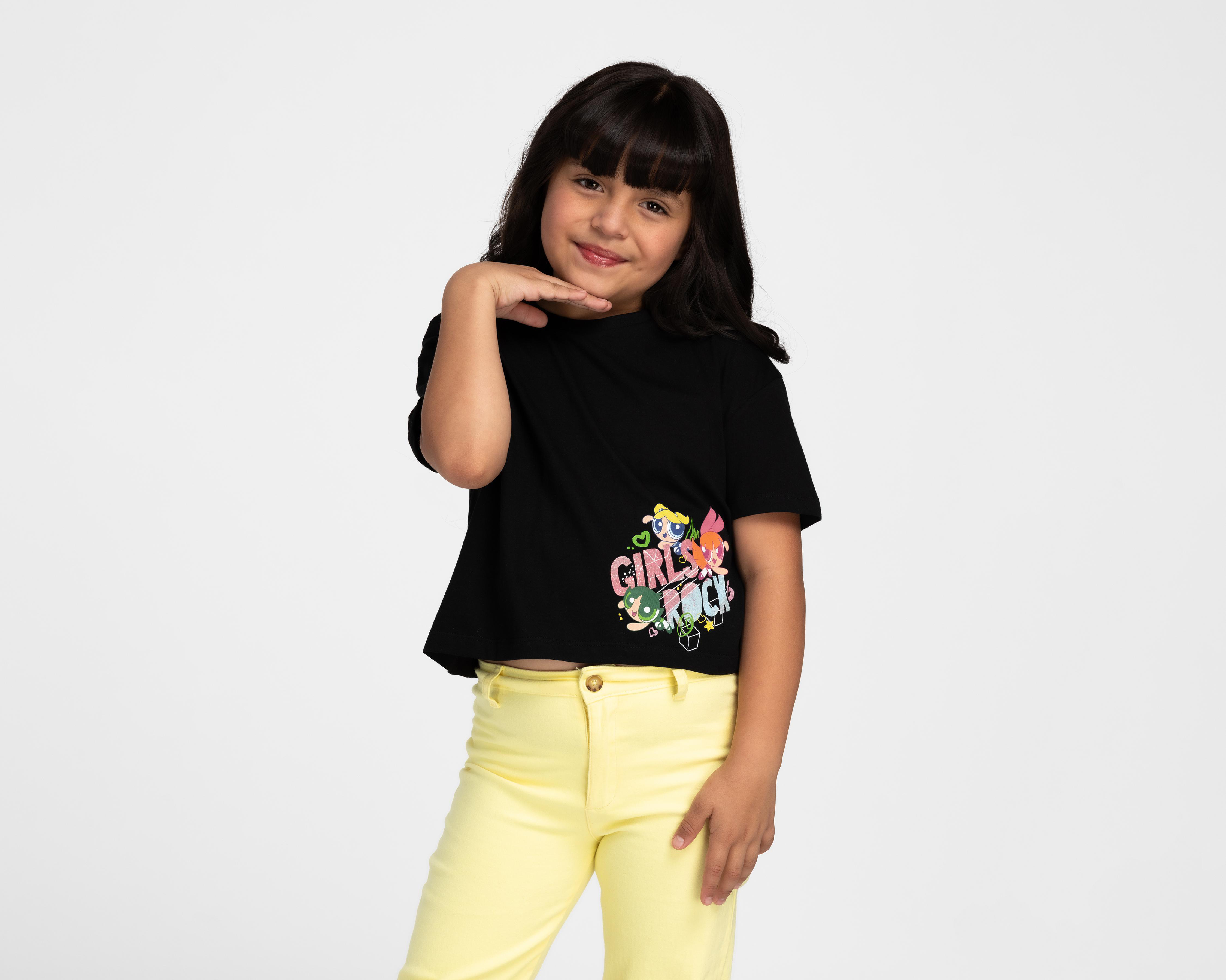 Foto 3 pulgar | Playera Las Chicas Superpoderosas para Niña 3 Piezas