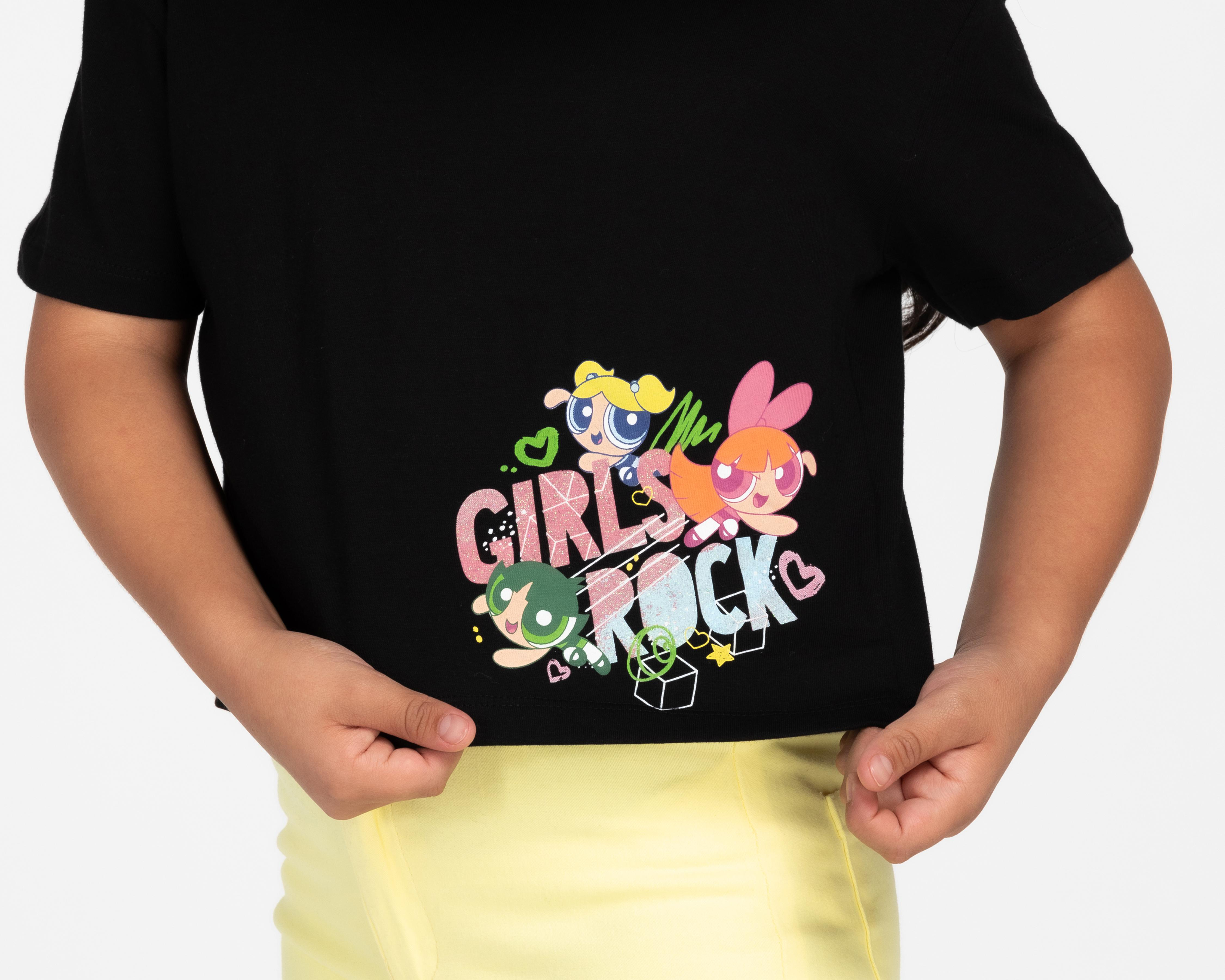 Foto 5 pulgar | Playera Las Chicas Superpoderosas para Niña 3 Piezas
