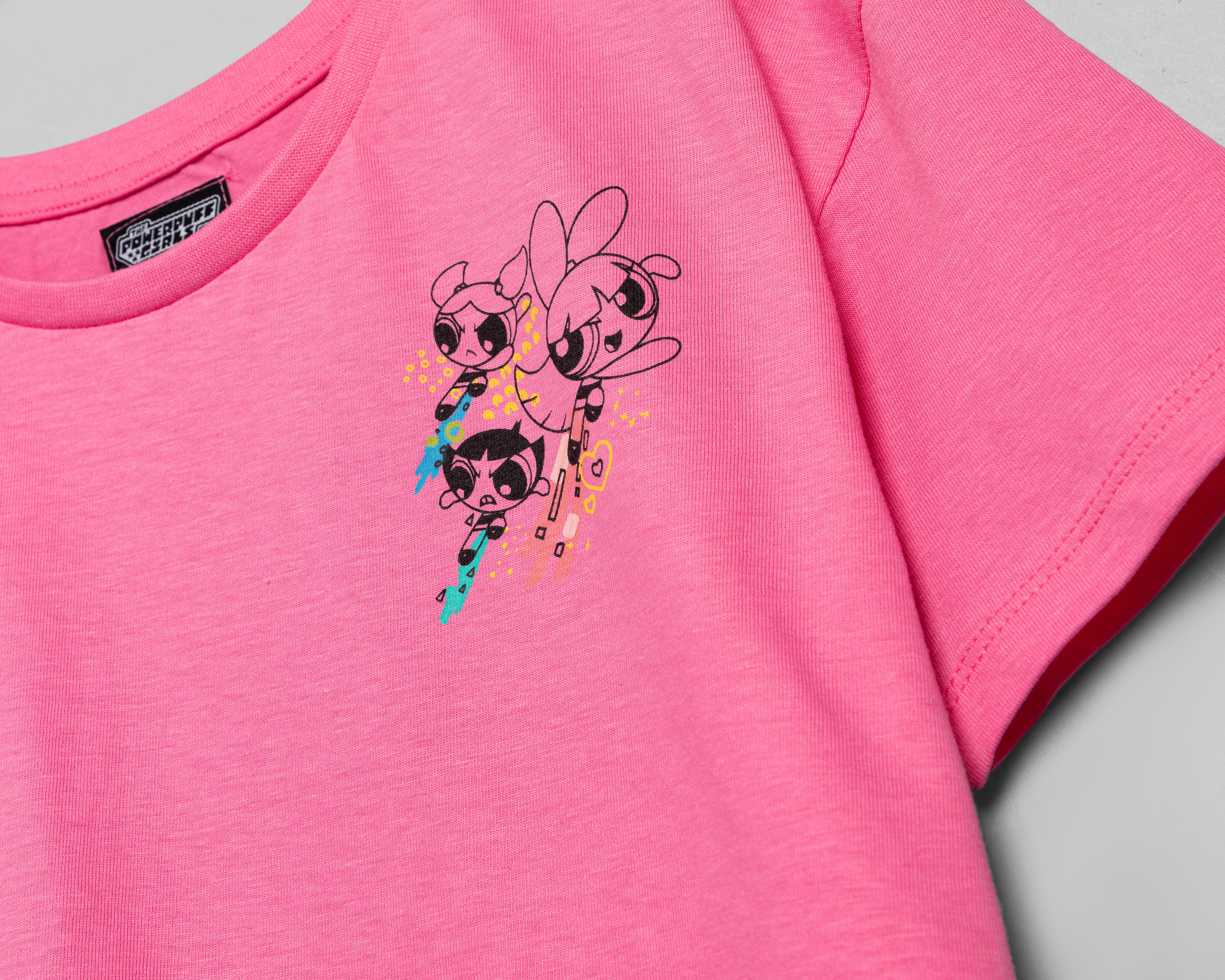 Foto 6 pulgar | Playera Las Chicas Superpoderosas para Niña 3 Piezas