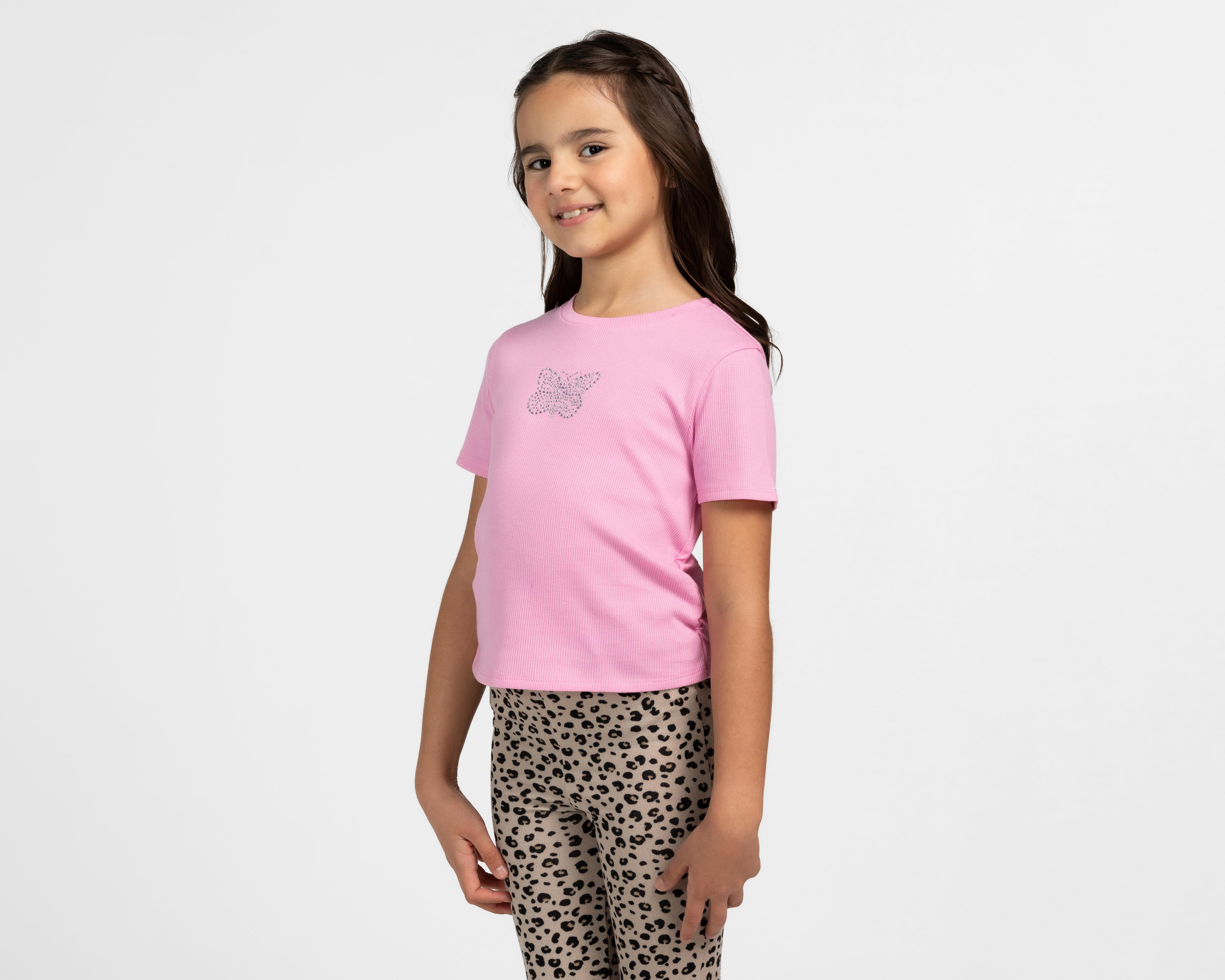 Foto 2 | Playera Girls Attitude para Niña 2 Piezas