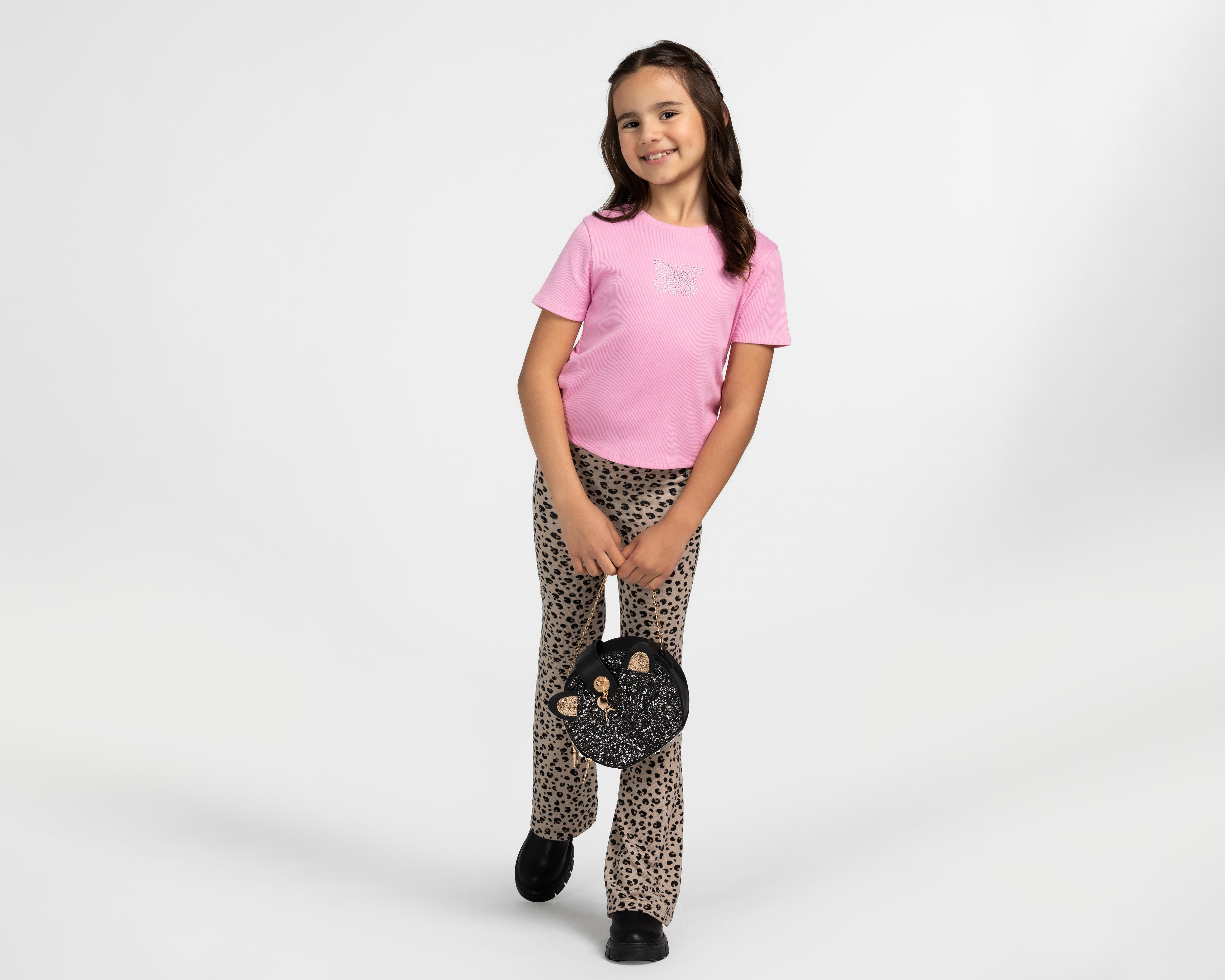 Foto 4 pulgar | Playera Girls Attitude para Niña 2 Piezas