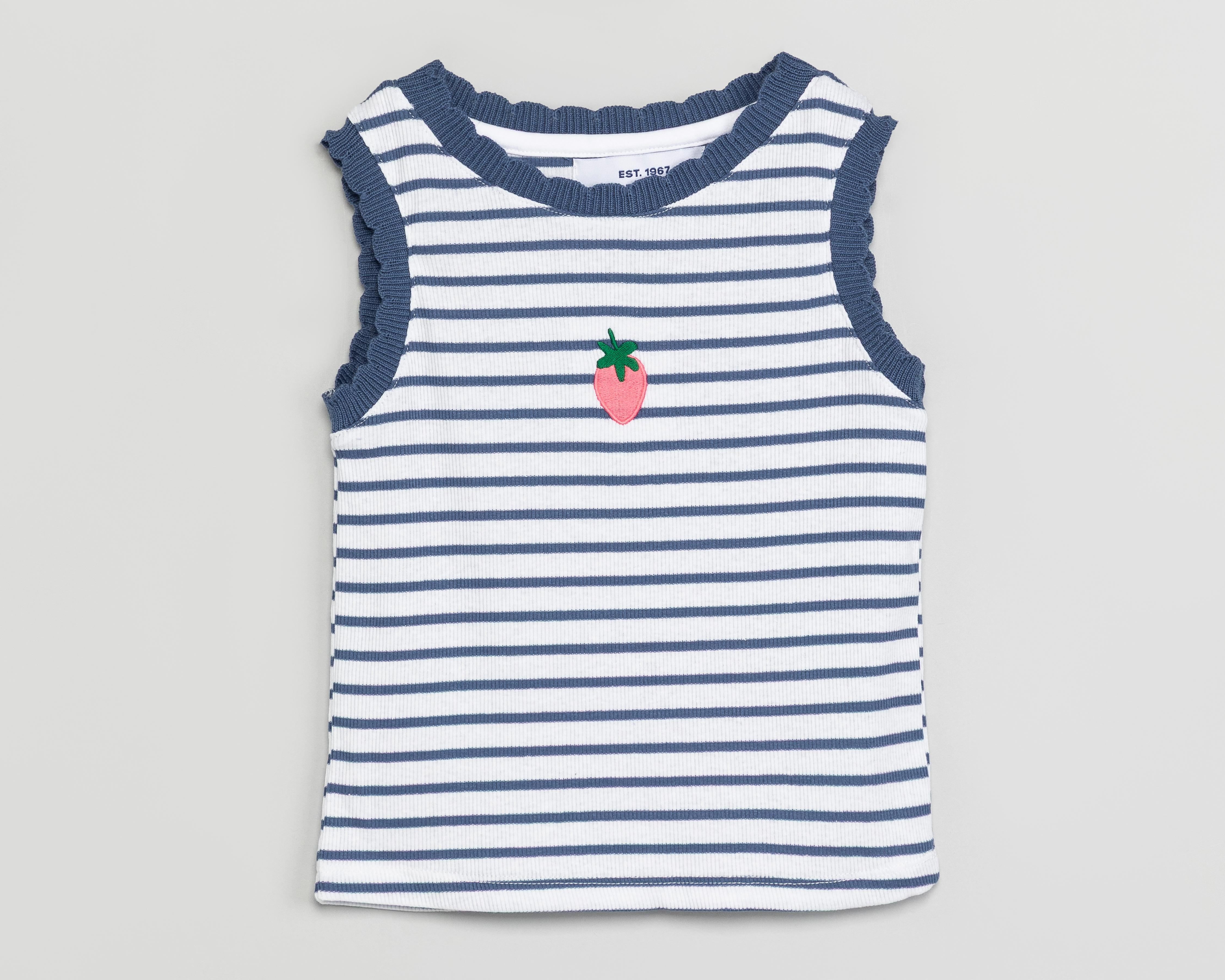 Foto 2 pulgar | Playera de Cuello Redondo Blanca Refill para Niña