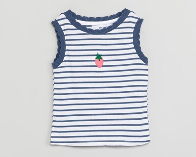 Foto 1 | Playera de Cuello Redondo Blanca Refill para Niña