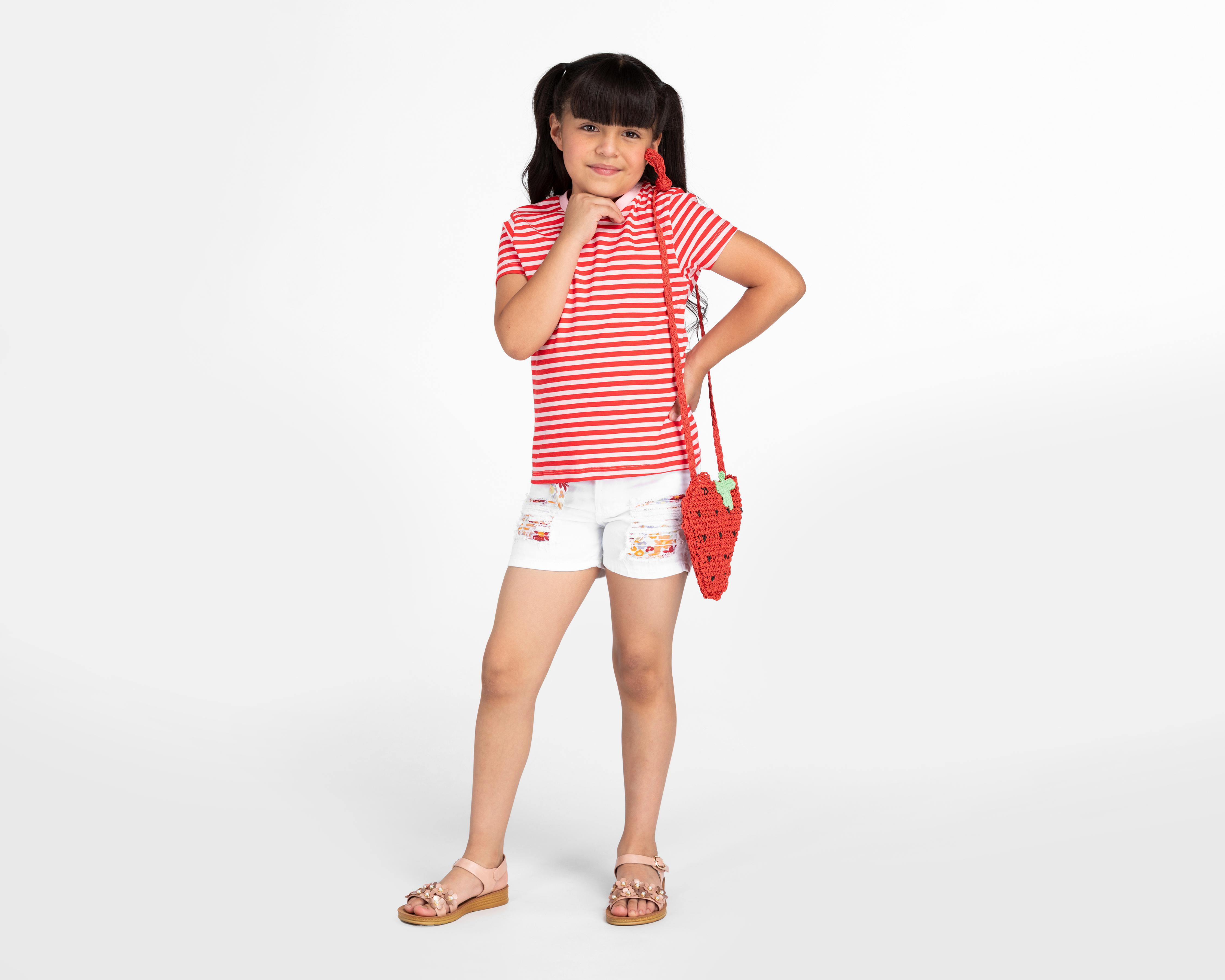 Foto 4 pulgar | Playera Girls Attitude para Niña 3 Piezas