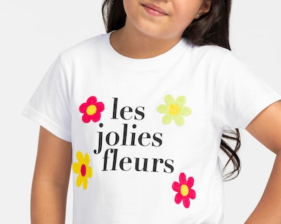 Foto 4 | Playera Girls Attitude Manga Corta Estampada para Niña