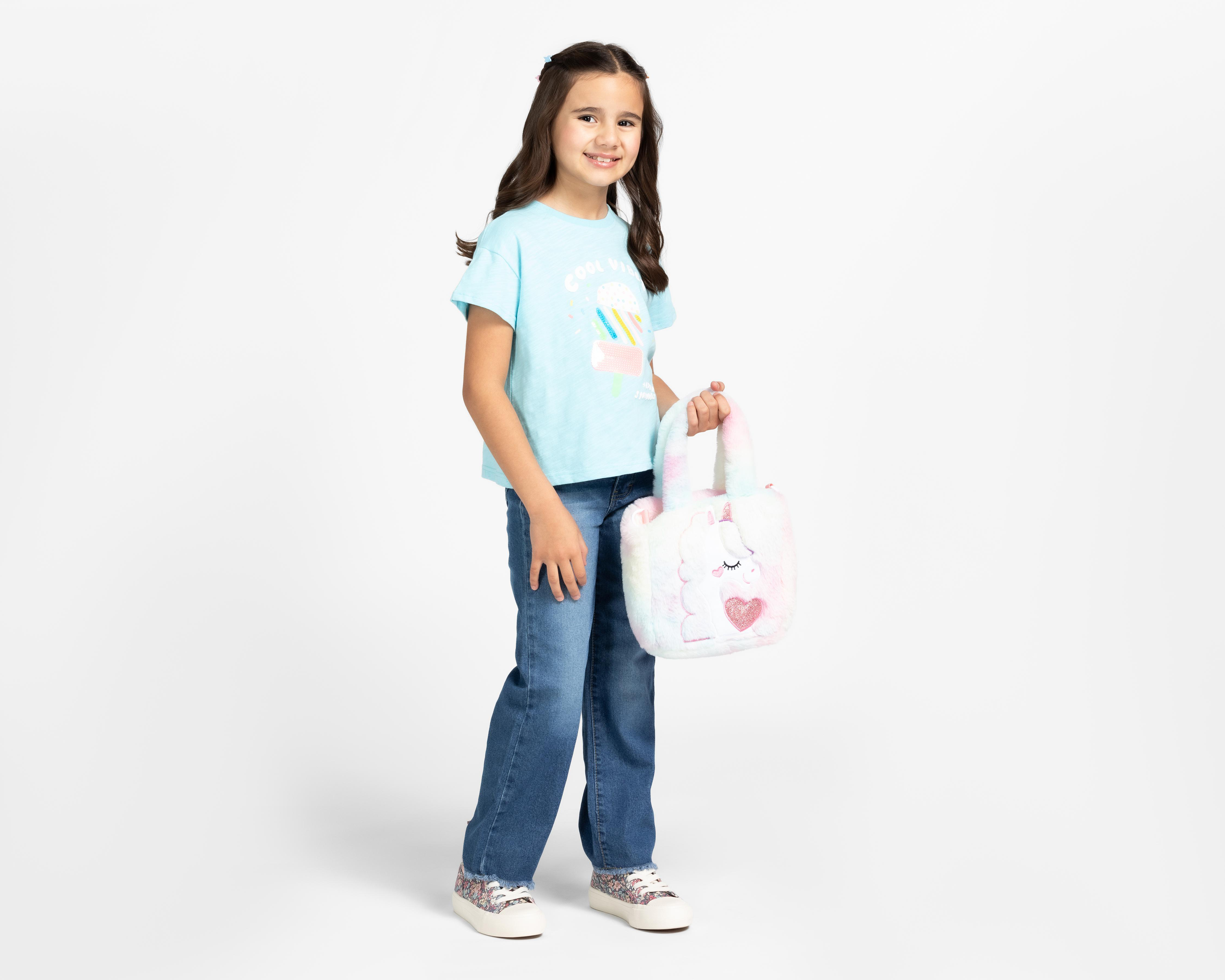 Foto 2 | Playera Girls Attitude Manga Corta Print Paleta para Niña