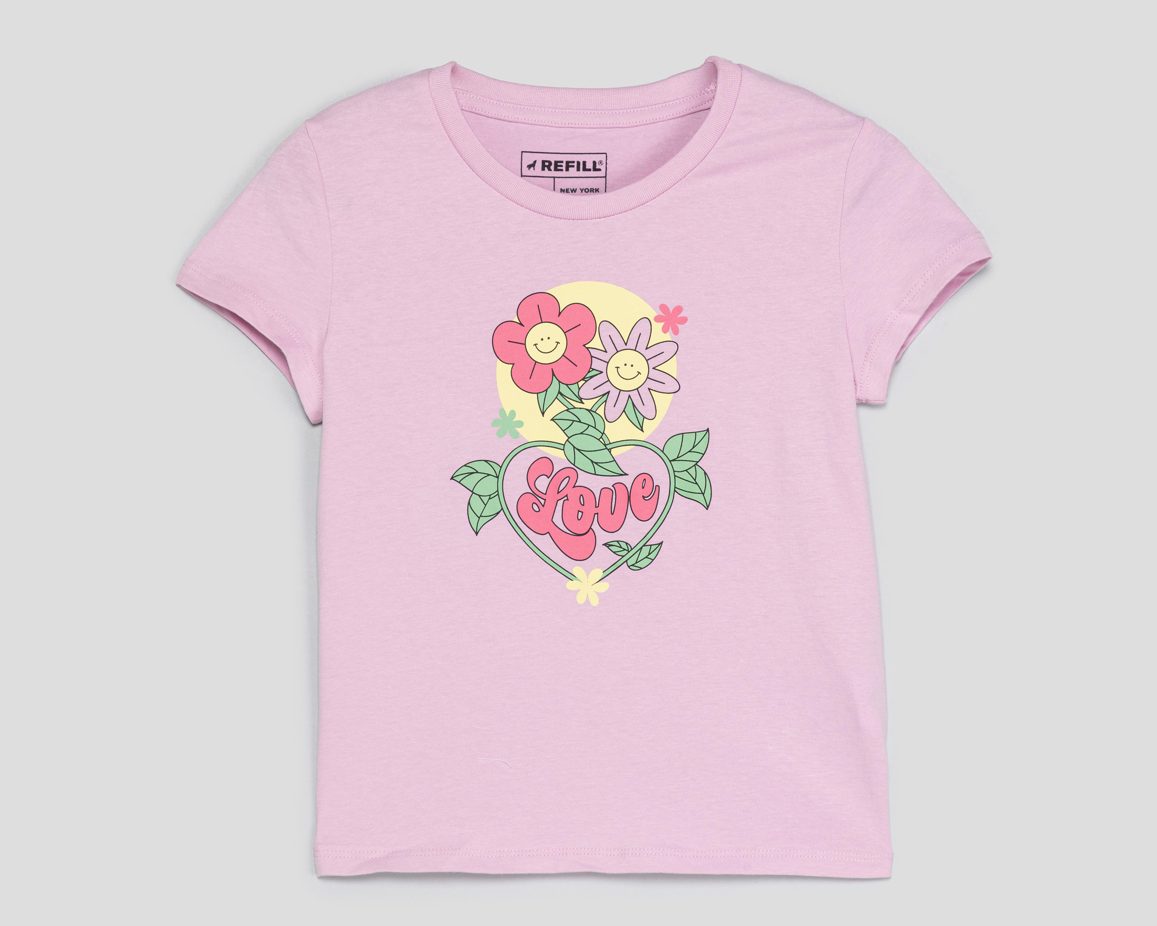 Foto 3 pulgar | Playera Refill para Niña 2 Piezas