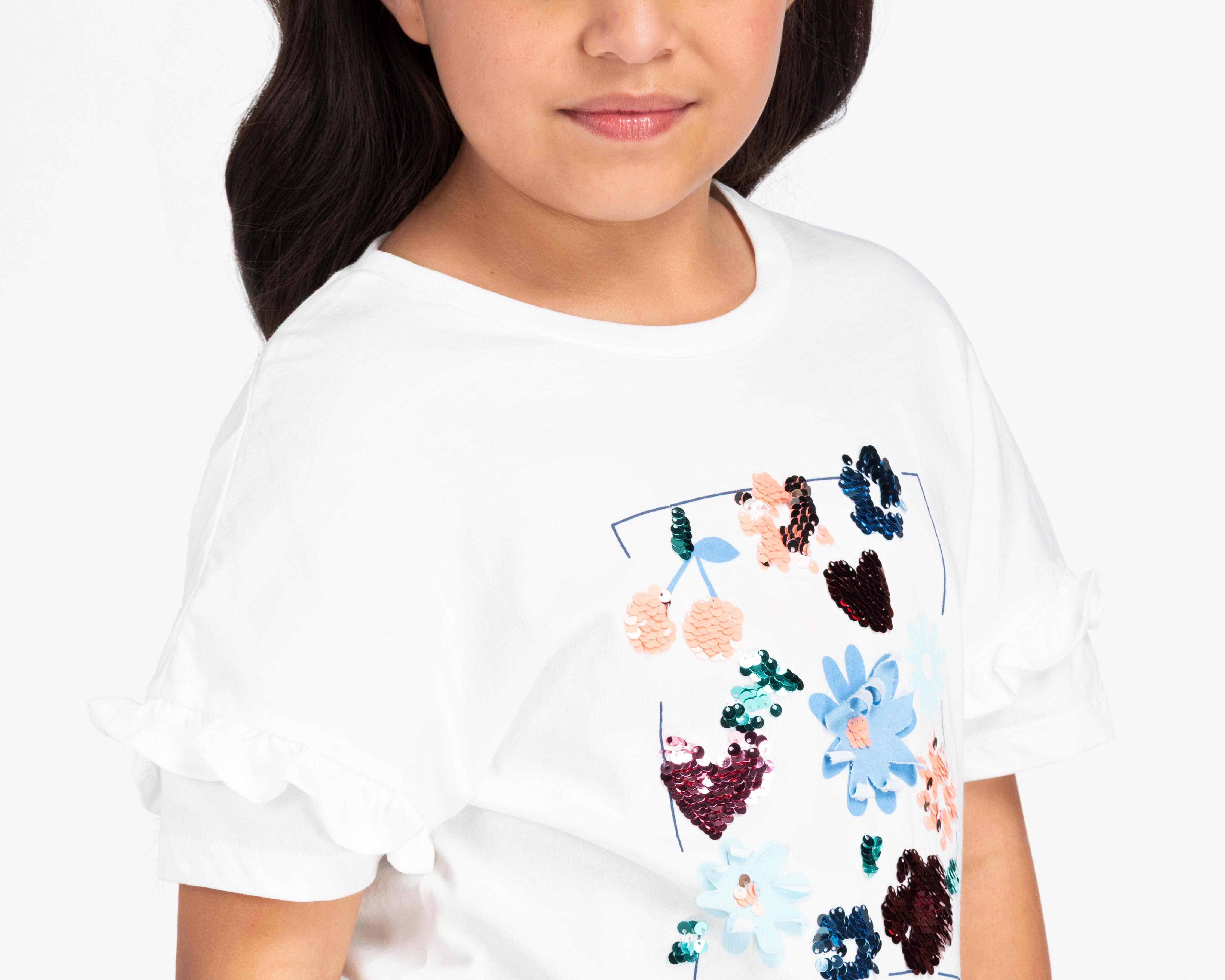 Foto 4 | Playera Girls Attitude Manga Corta para Niña