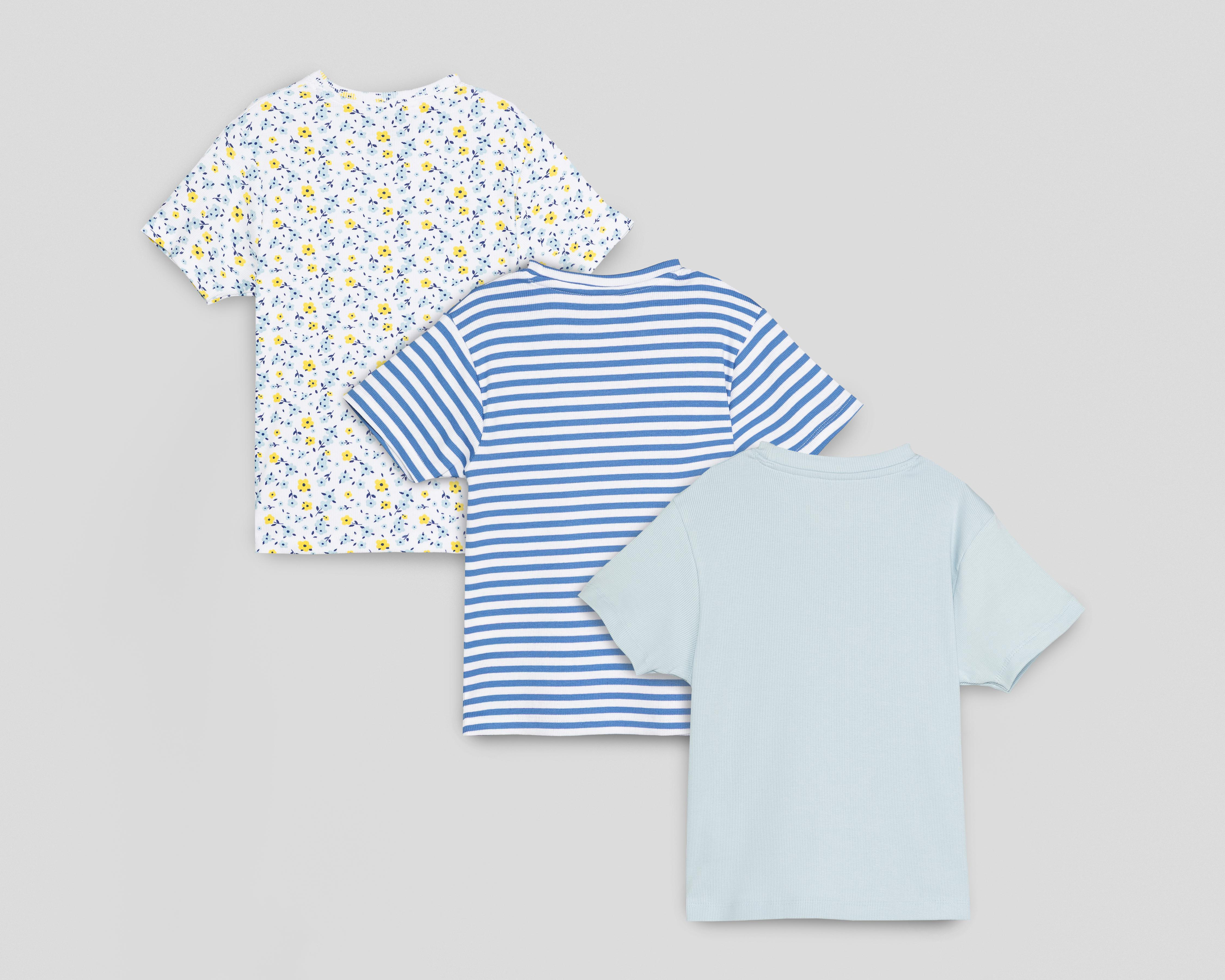 Foto 3 pulgar | Playera Refill para Niña 3 Piezas