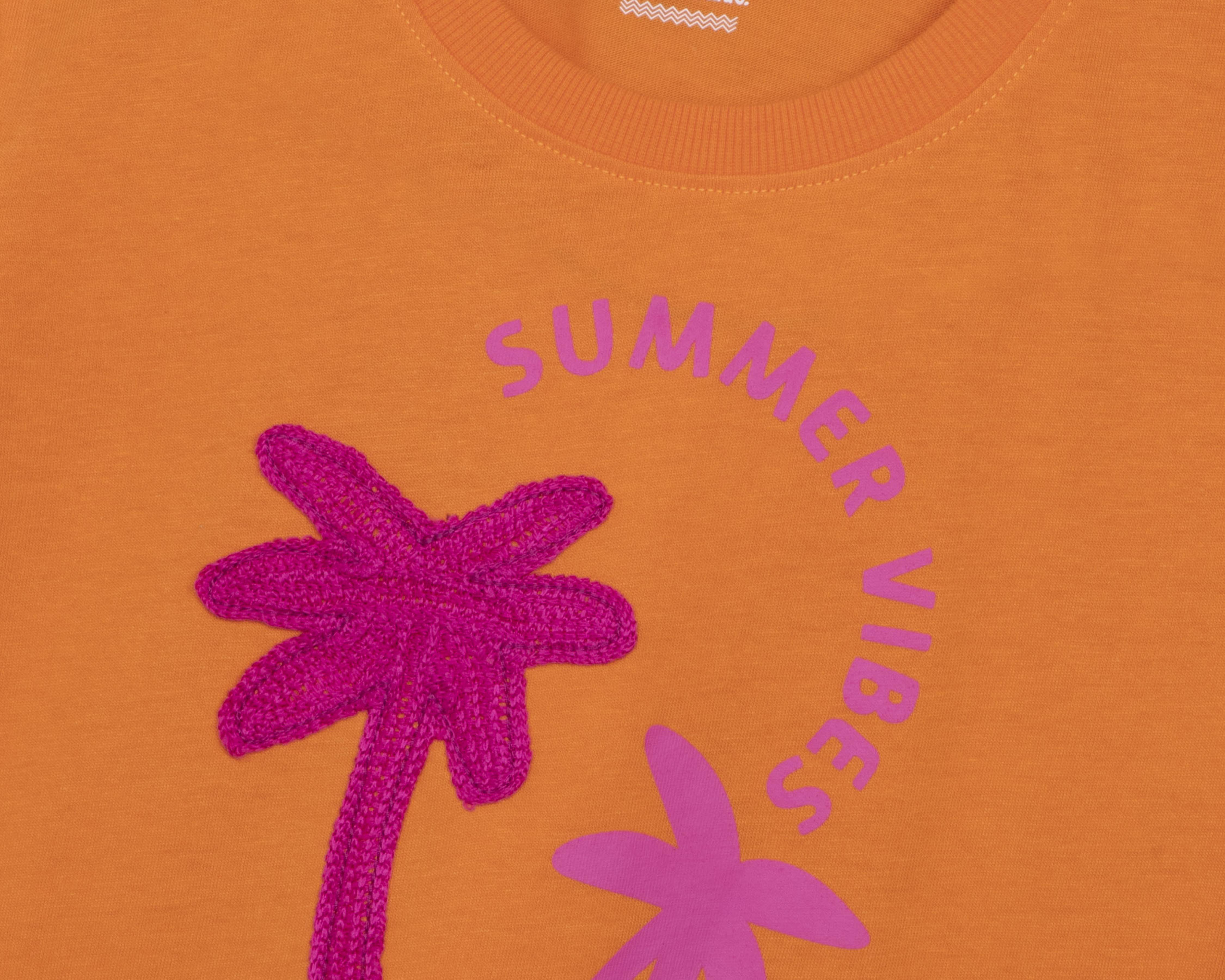 Foto 4 pulgar | Playera Girls Attitude para Niña 2 Piezas