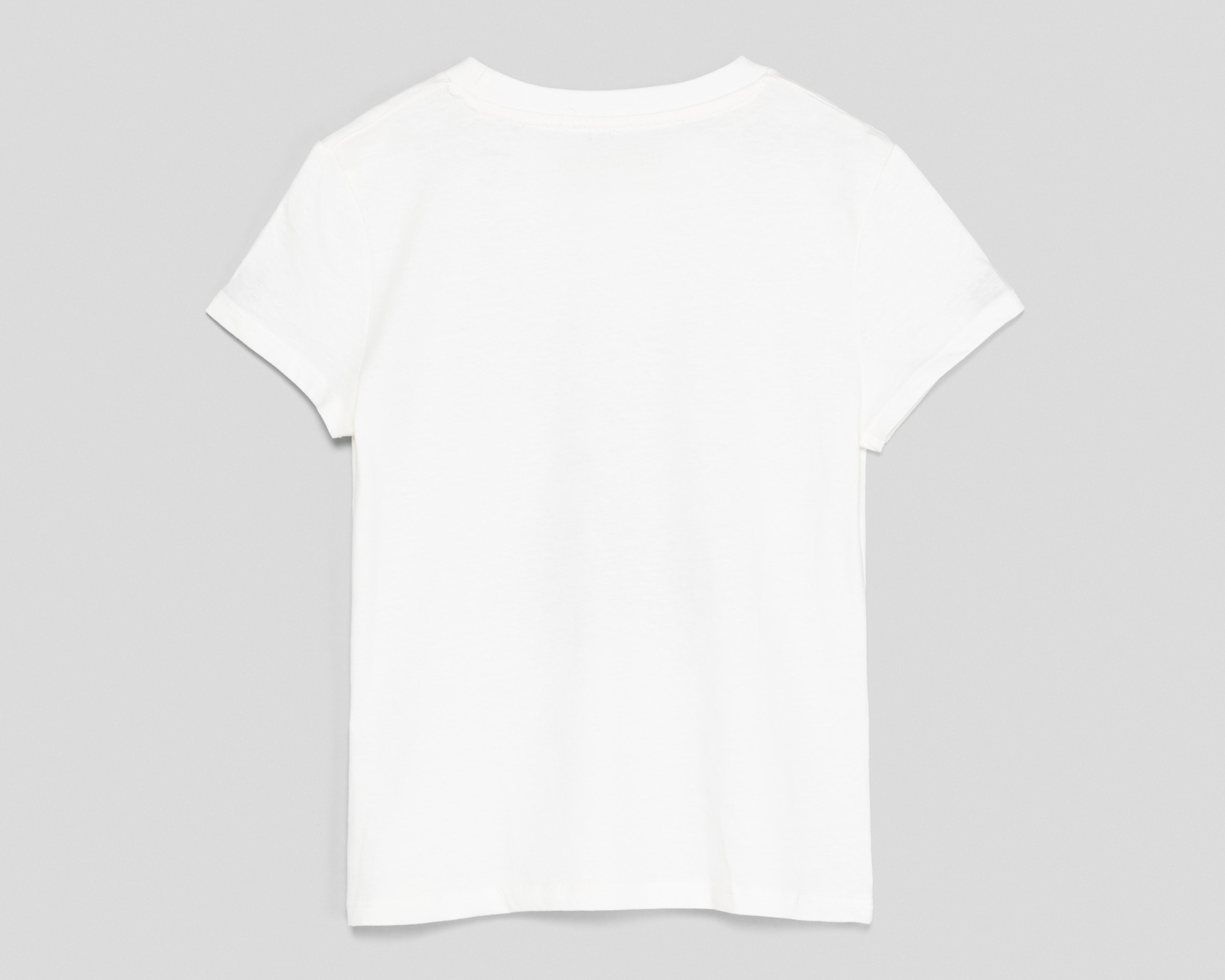Foto 3 pulgar | Playera de Cuello Redondo Blanca 18 Forever Juvenil