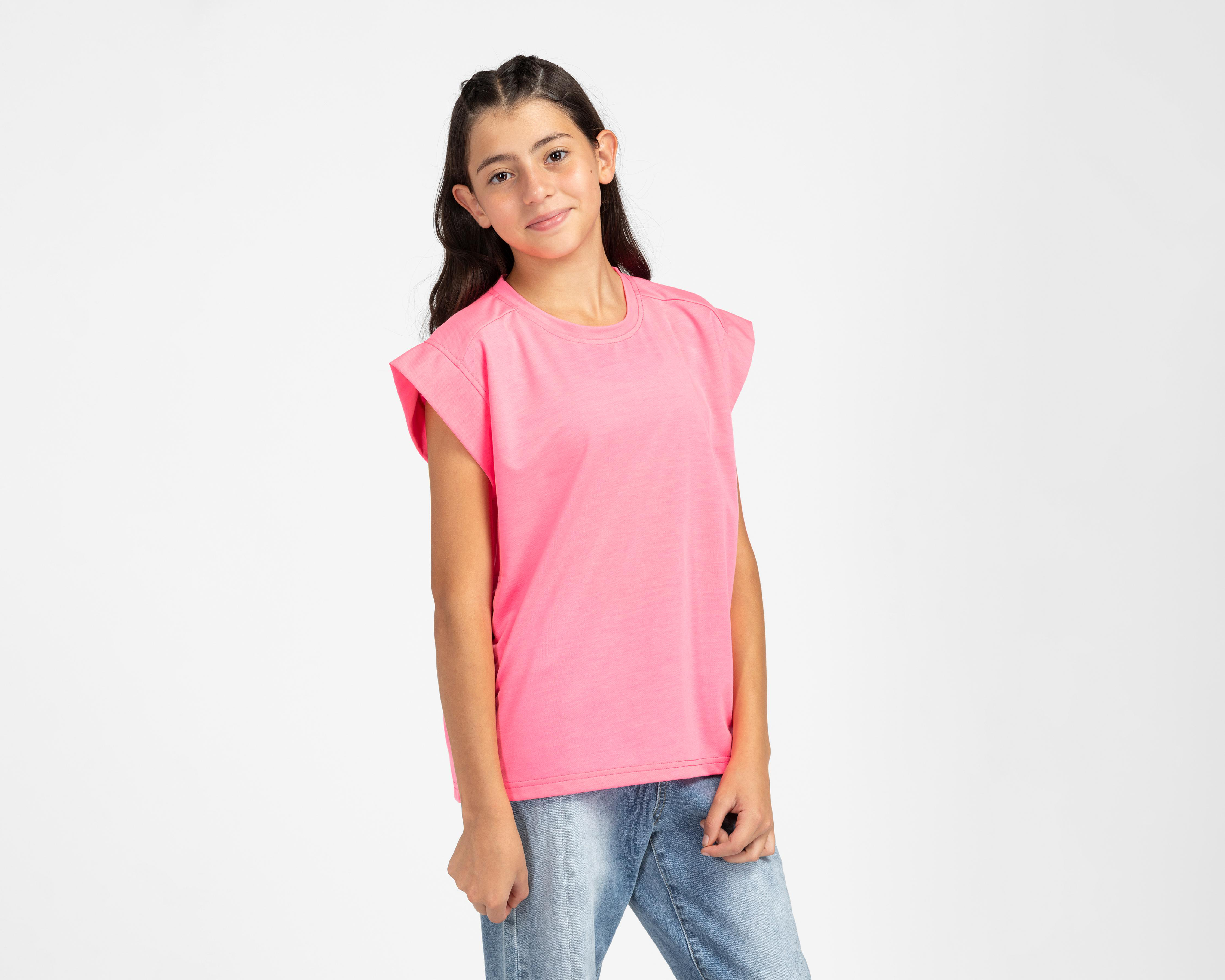 Playera de Cuello Redondo Rosa 18 Forever Juvenil
