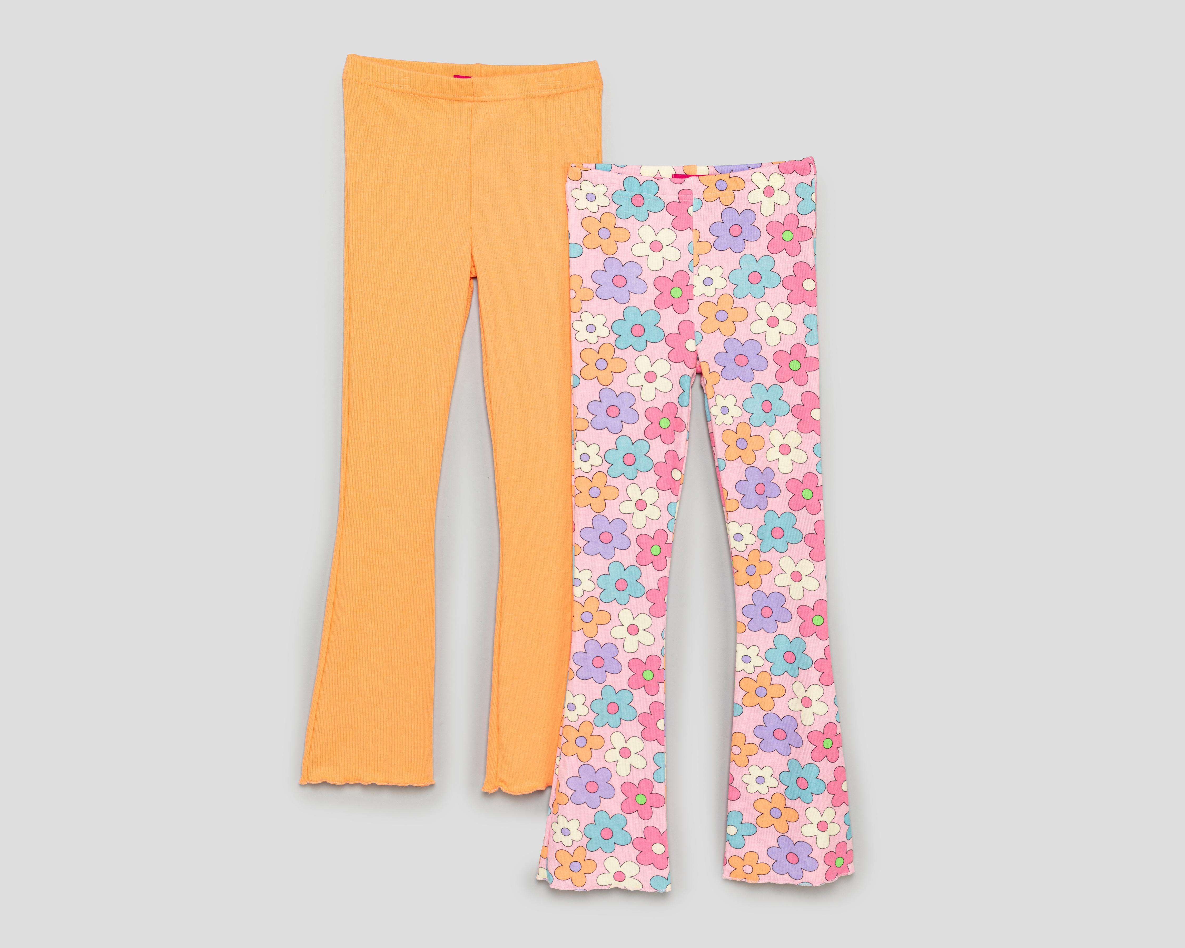 Foto 2 pulgar | Leggings Girls Attitude Flare para Niña 2 Piezas