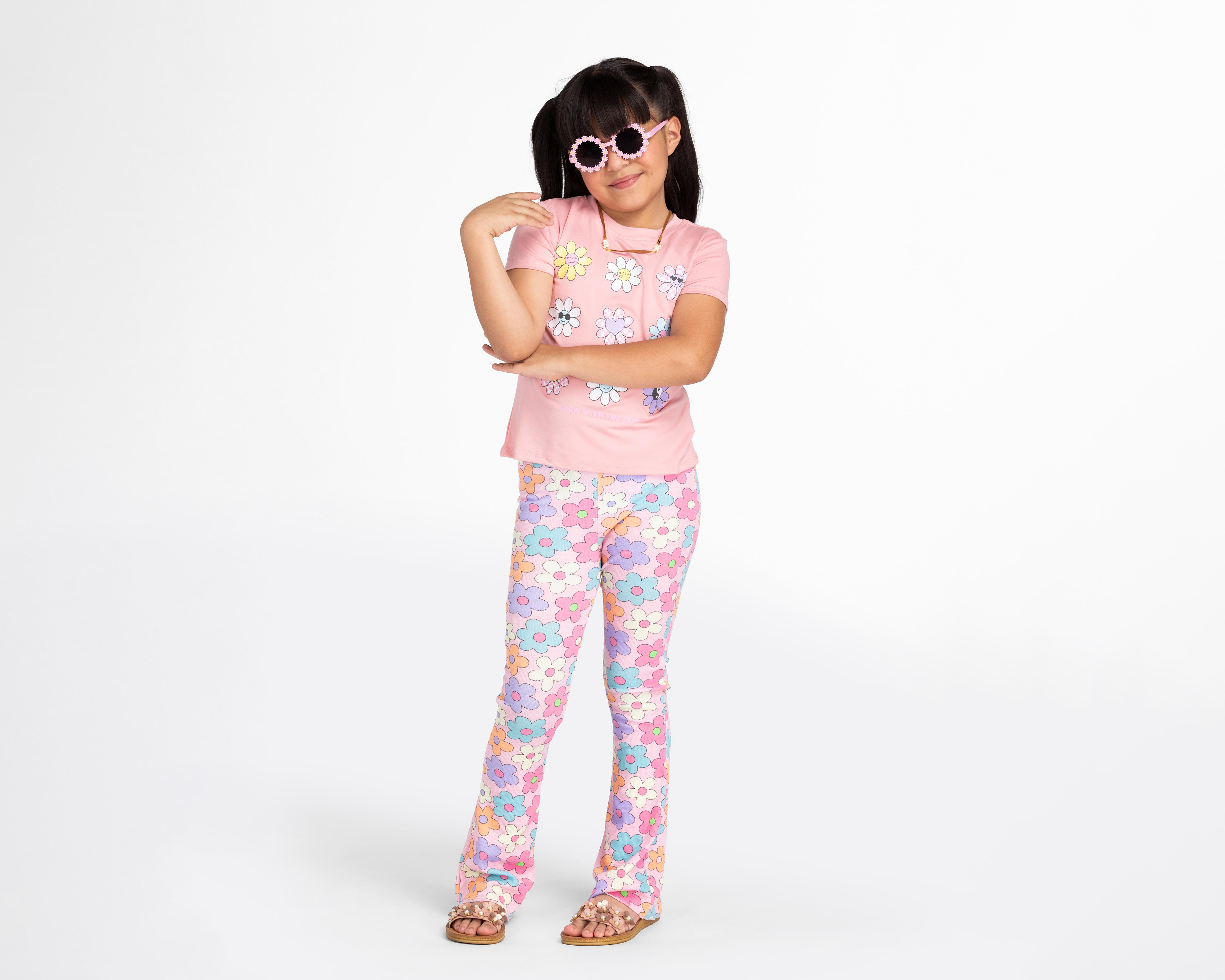 Foto 4 pulgar | Leggings Girls Attitude Flare para Niña 2 Piezas