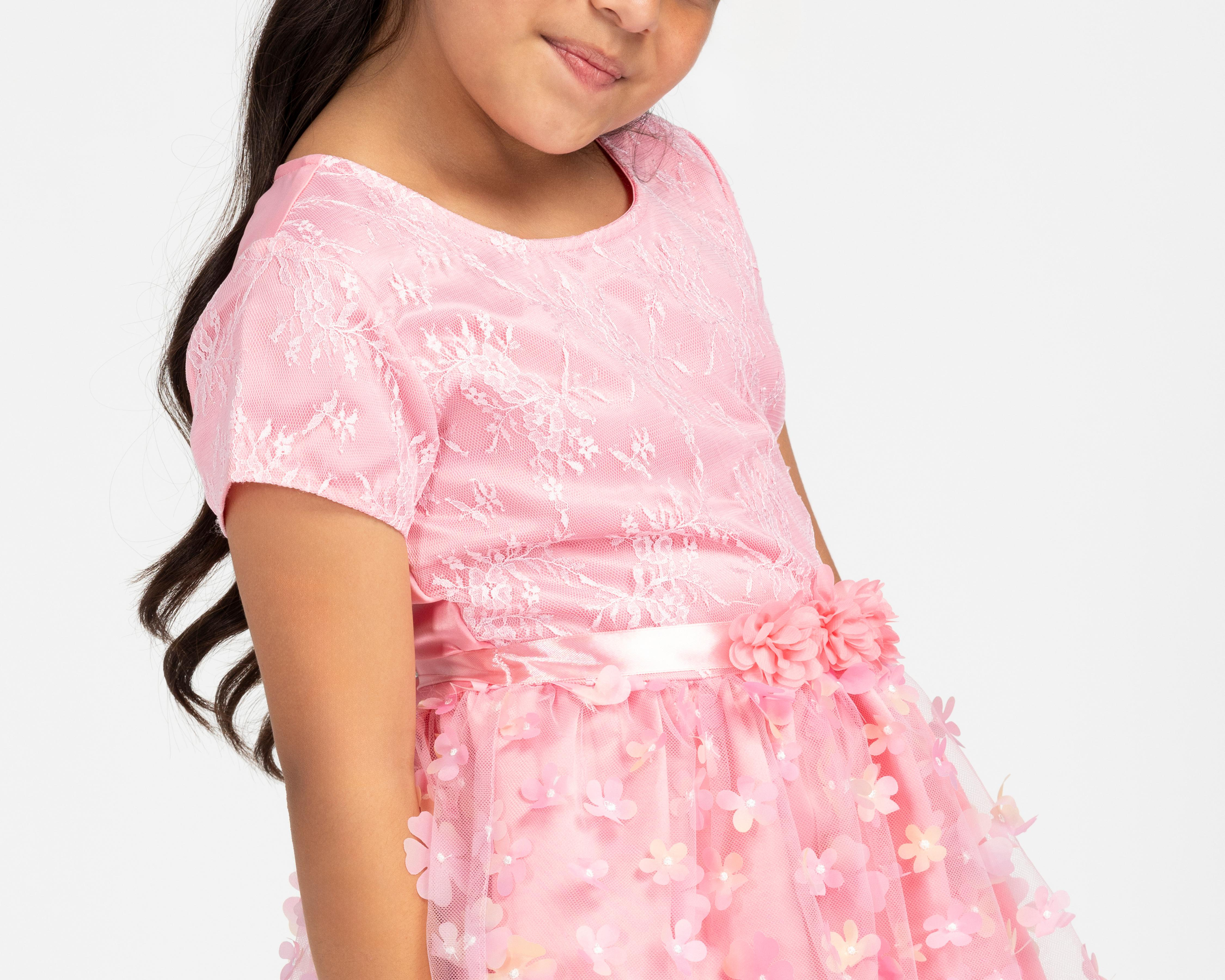 Foto 4 | Vestido Rosa Girls Attitude para Niña