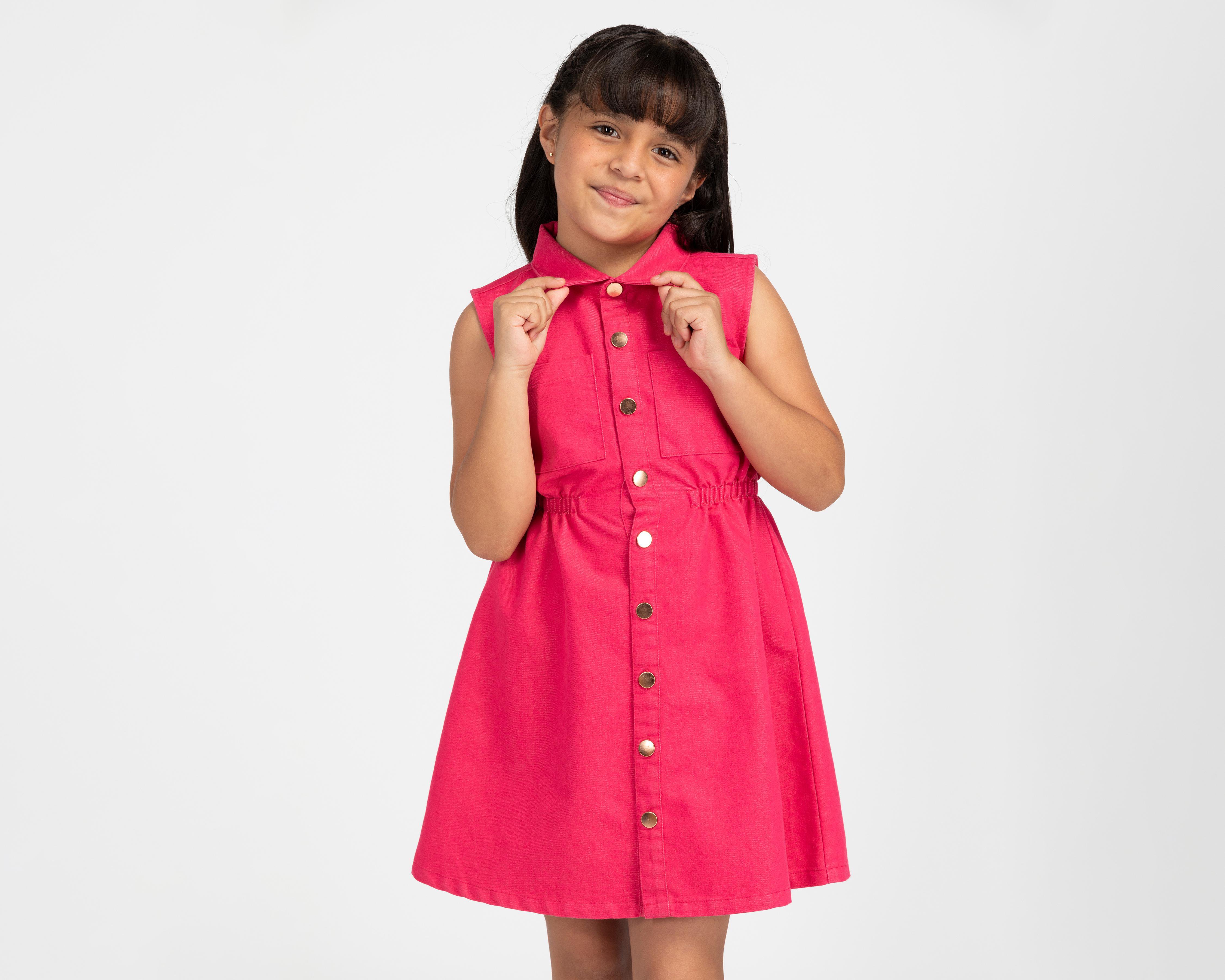 Foto 5 pulgar | Vestido Rosa Girls Attitude para Niña